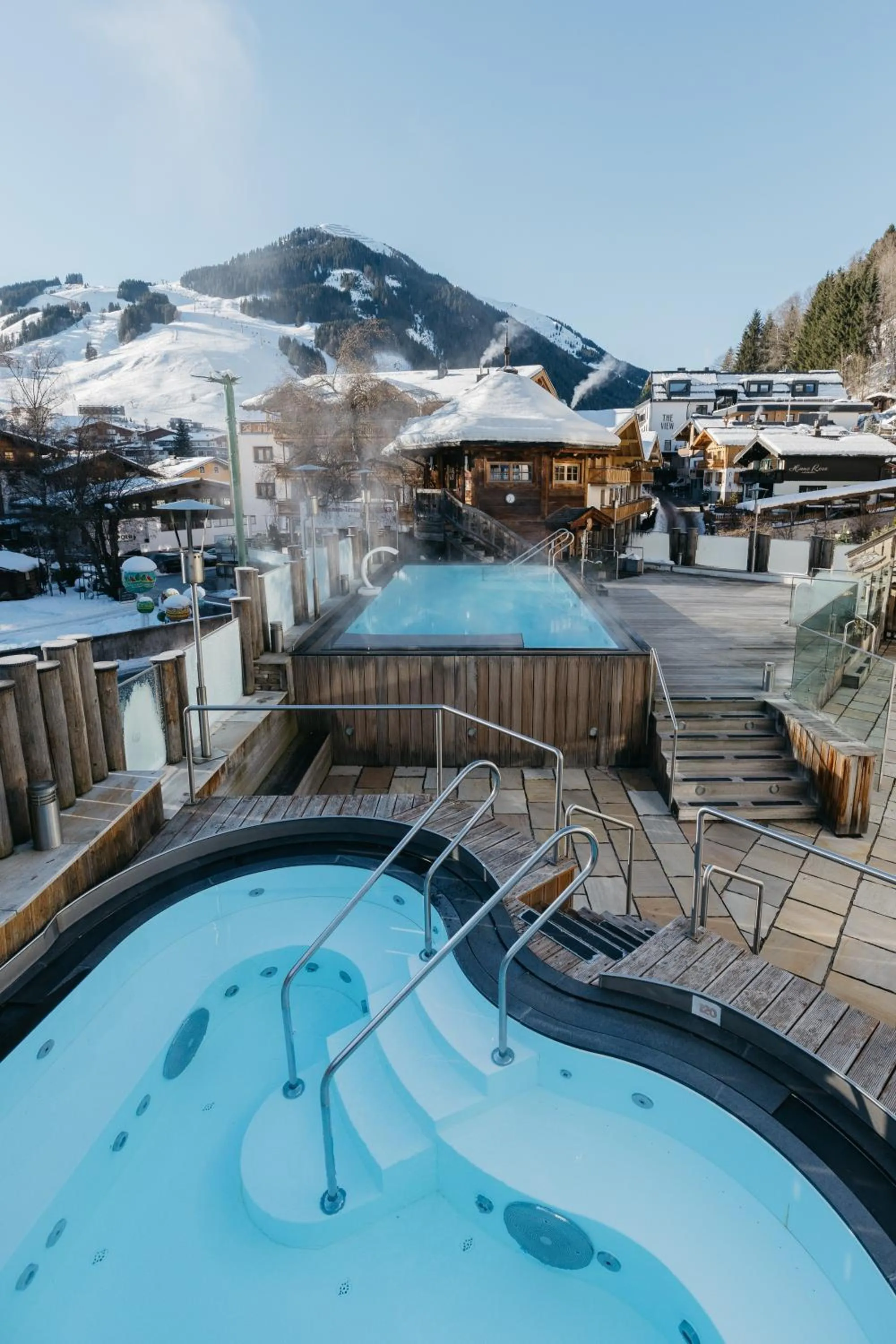 Hot Tub in Stammhaus im Hotel Alpine Palace