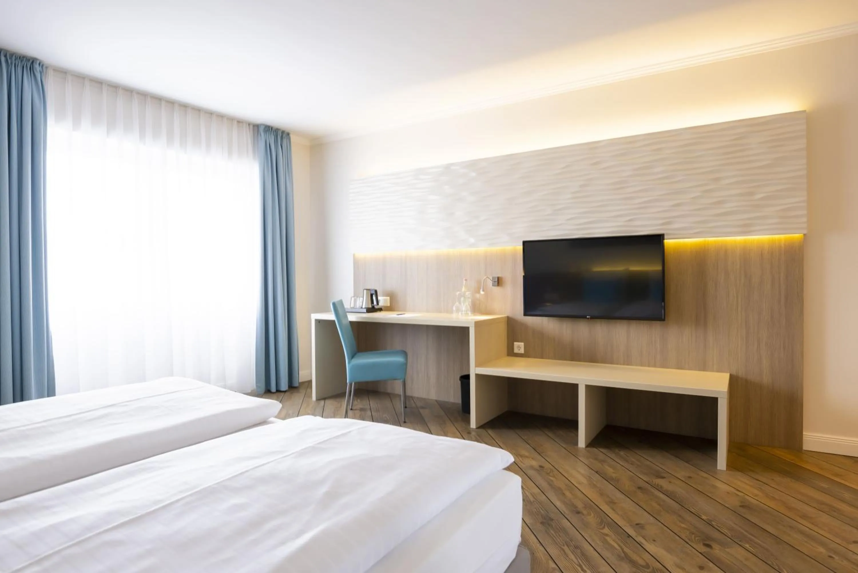 Bed in Hotel IV Jahreszeiten Lübeck