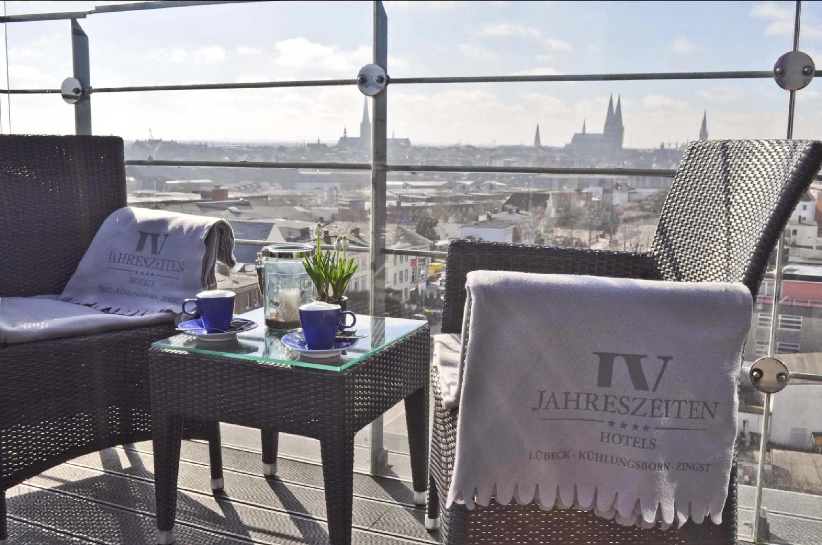 Balcony/Terrace in Hotel IV Jahreszeiten Lübeck