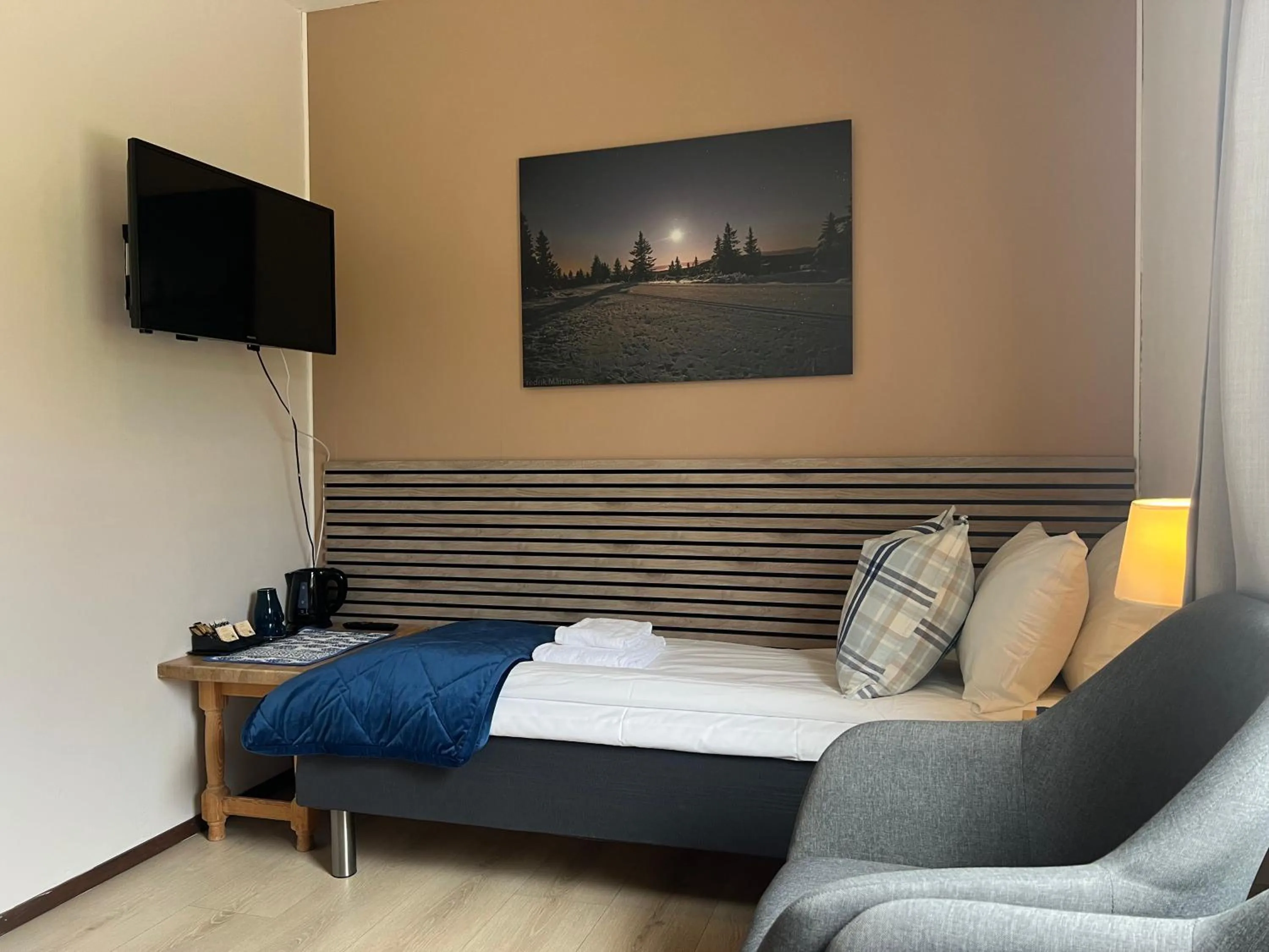 Bed in Lillehammer Fjellstue og Hytteutleie