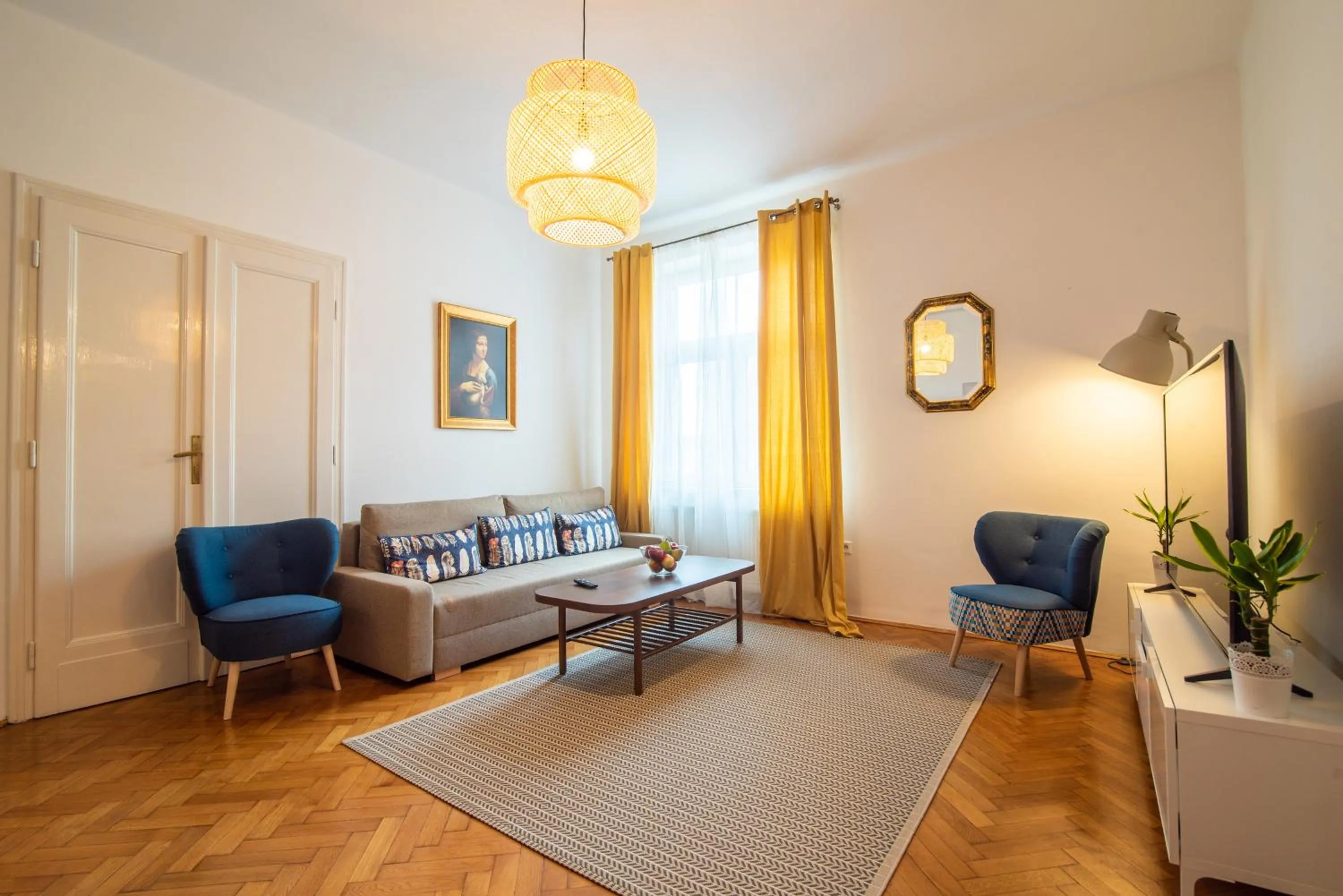 Living room in Trip Apartments