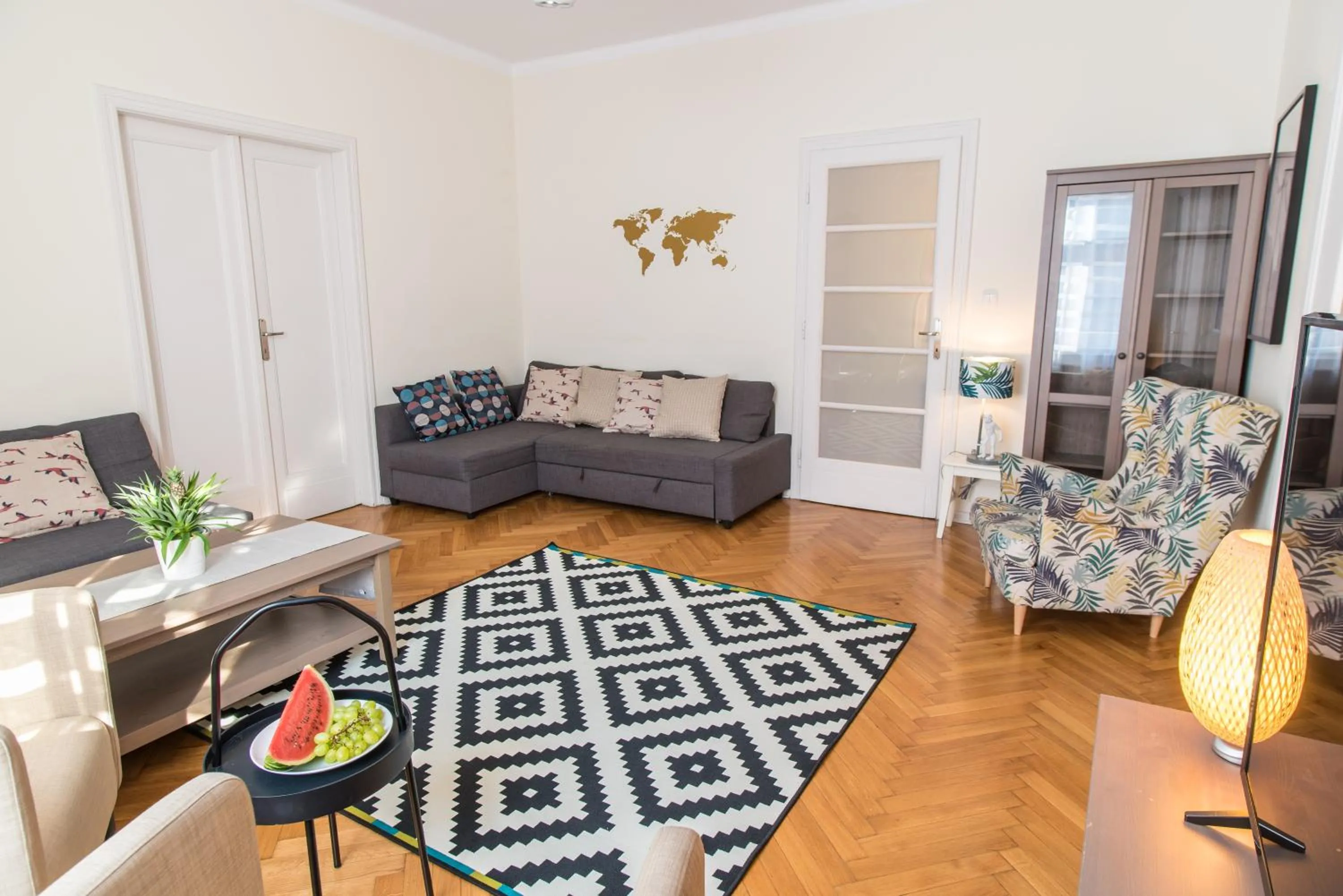 Living room in Trip Apartments