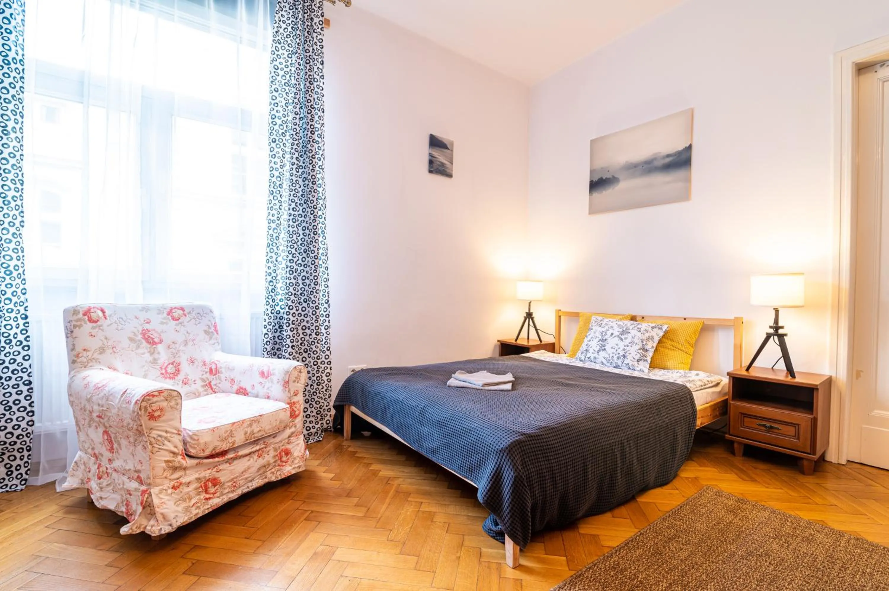 Bed in Trip Apartments
