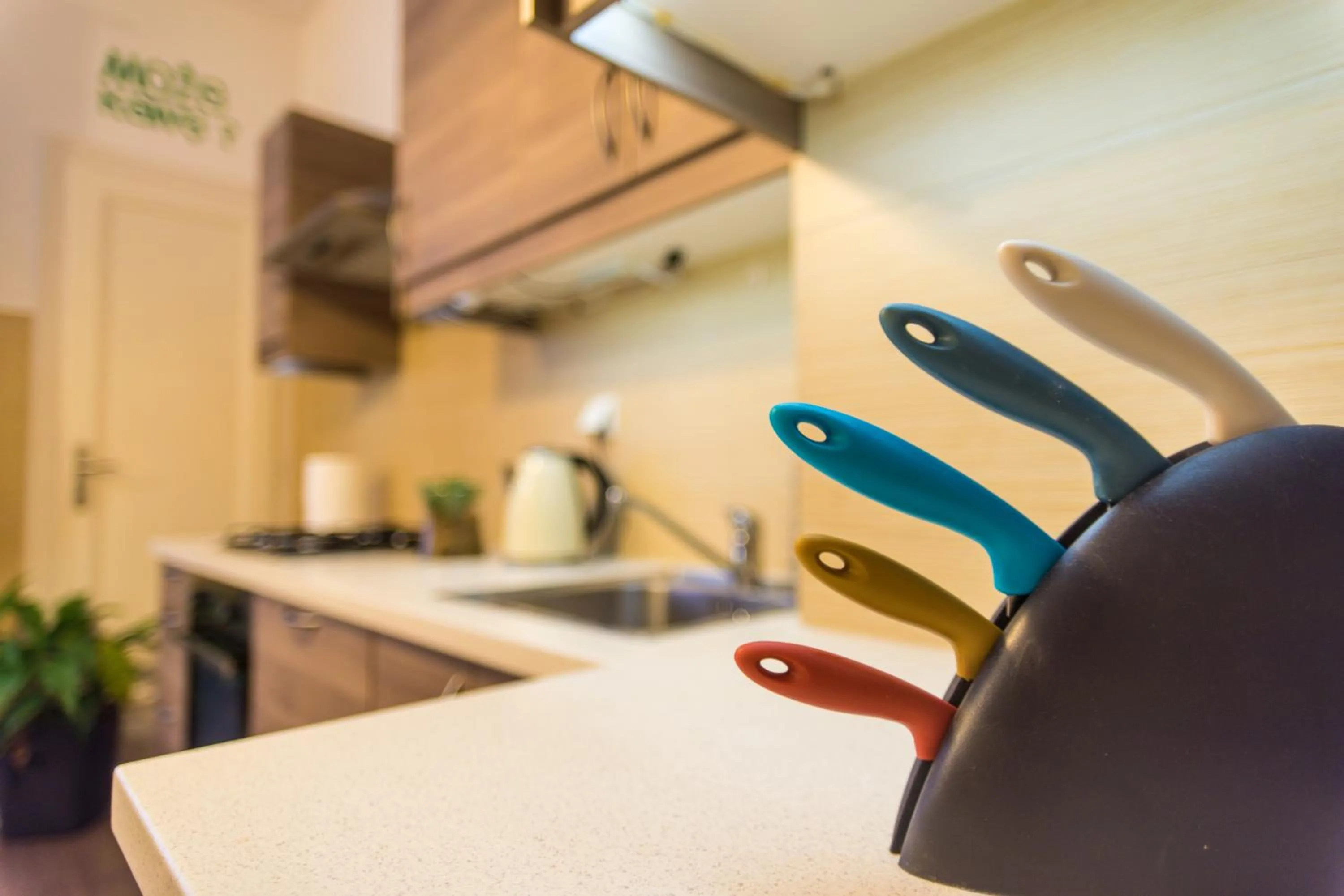 Kitchen or kitchenette in Trip Apartments