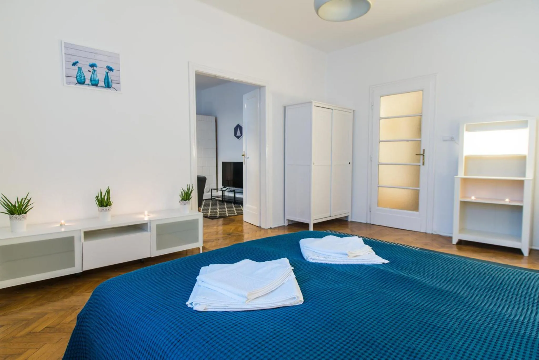 Bed in Trip Apartments