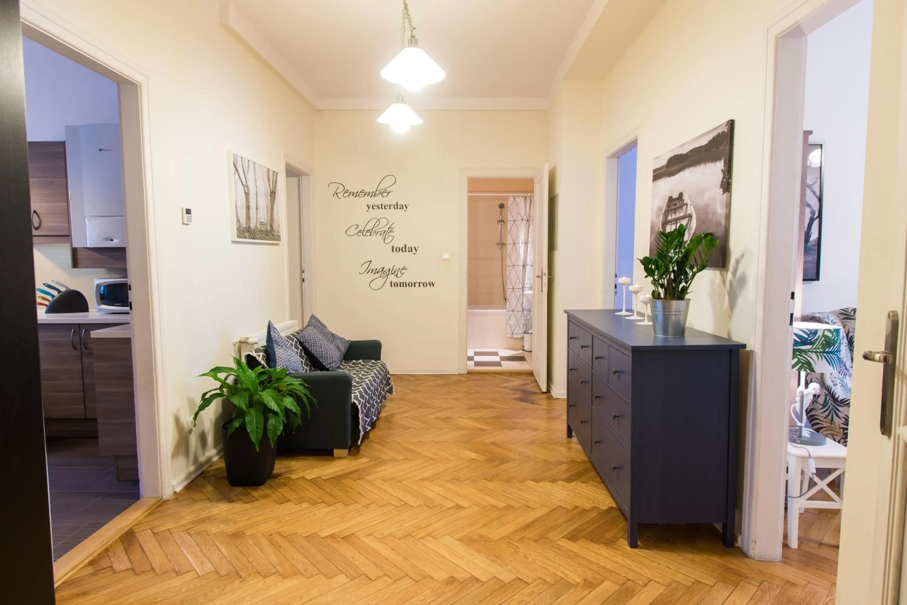 Bed in Trip Apartments