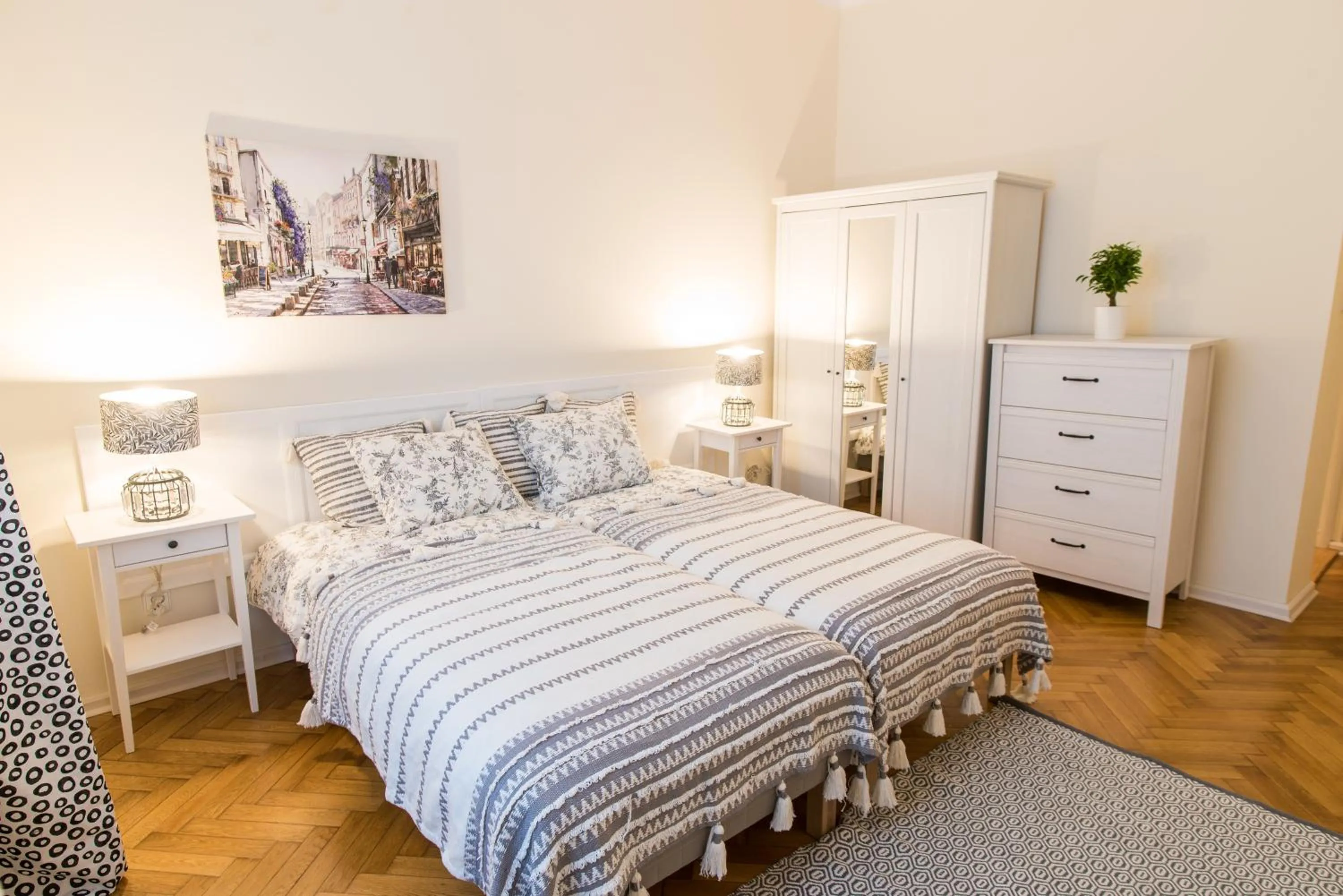 Bed in Trip Apartments