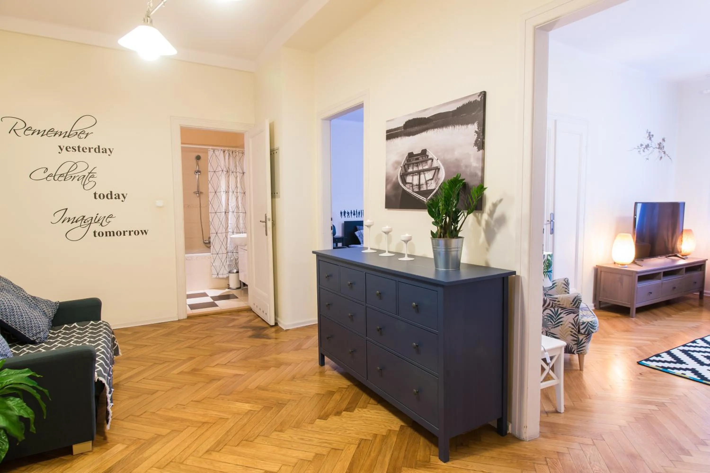 Bed in Trip Apartments