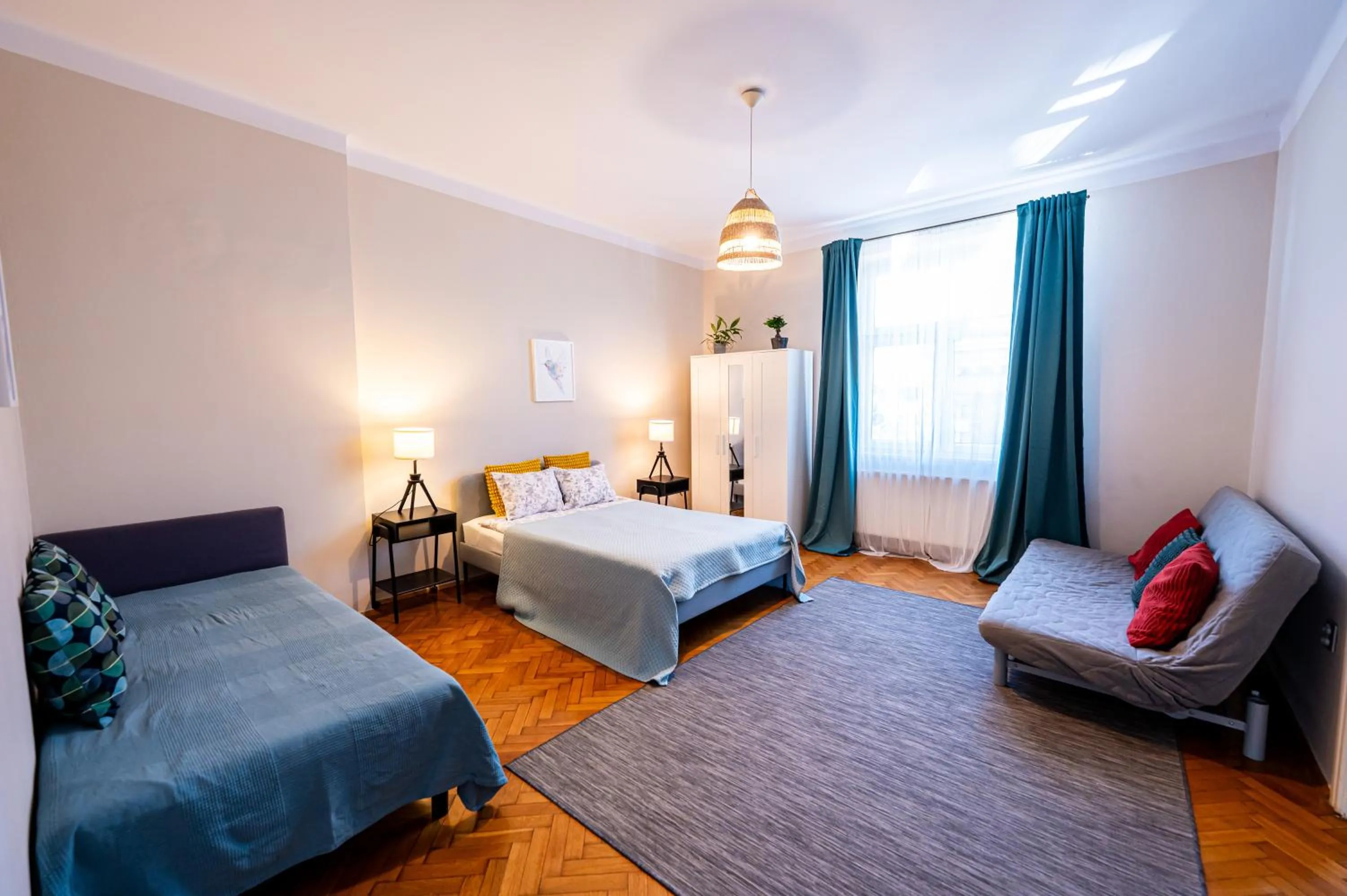 Bed in Trip Apartments