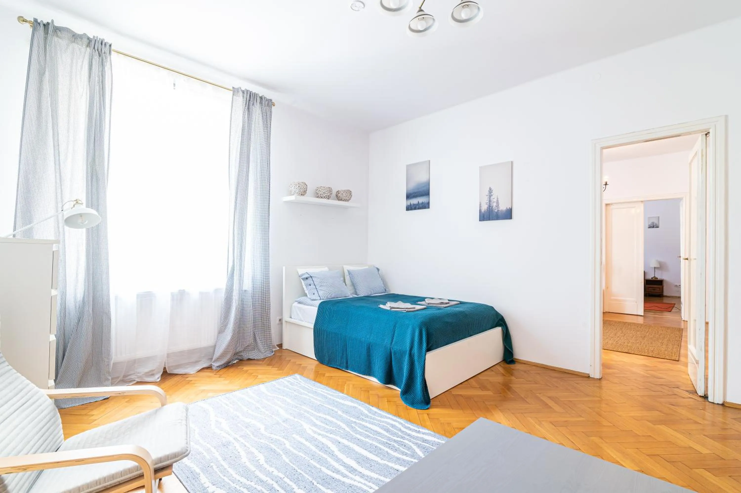 Bed in Trip Apartments