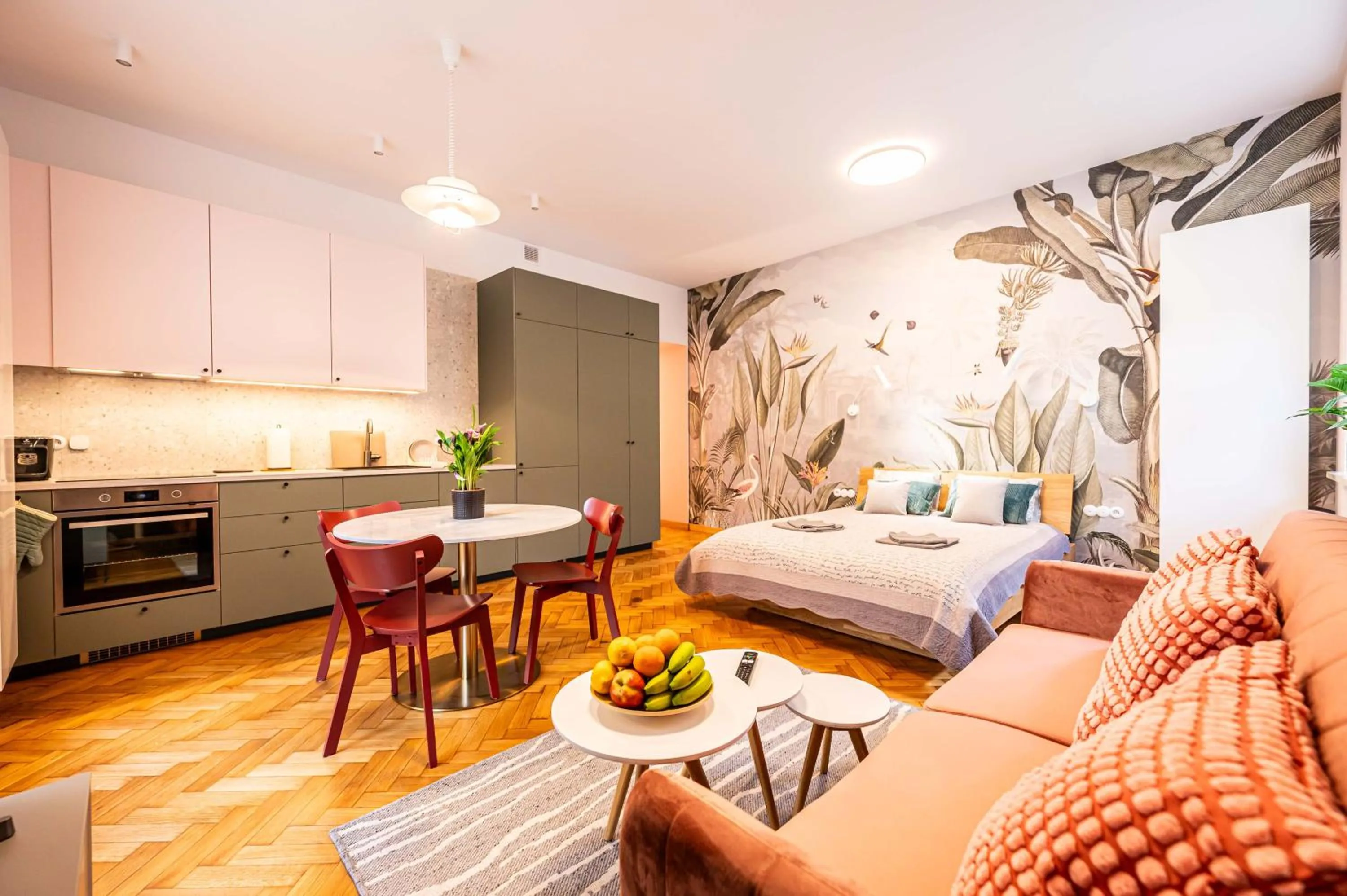 Bed in Trip Apartments