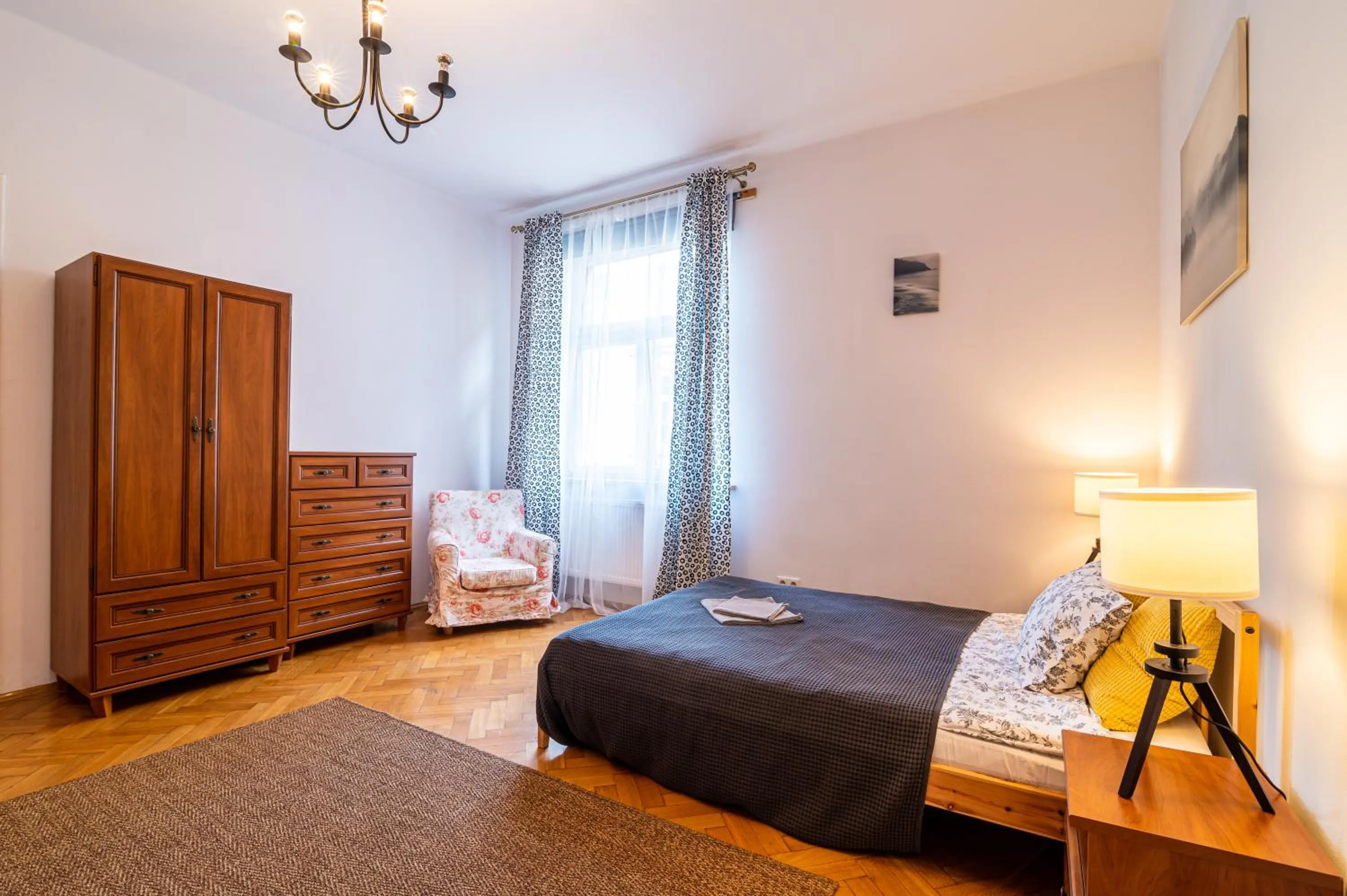 Bed in Trip Apartments