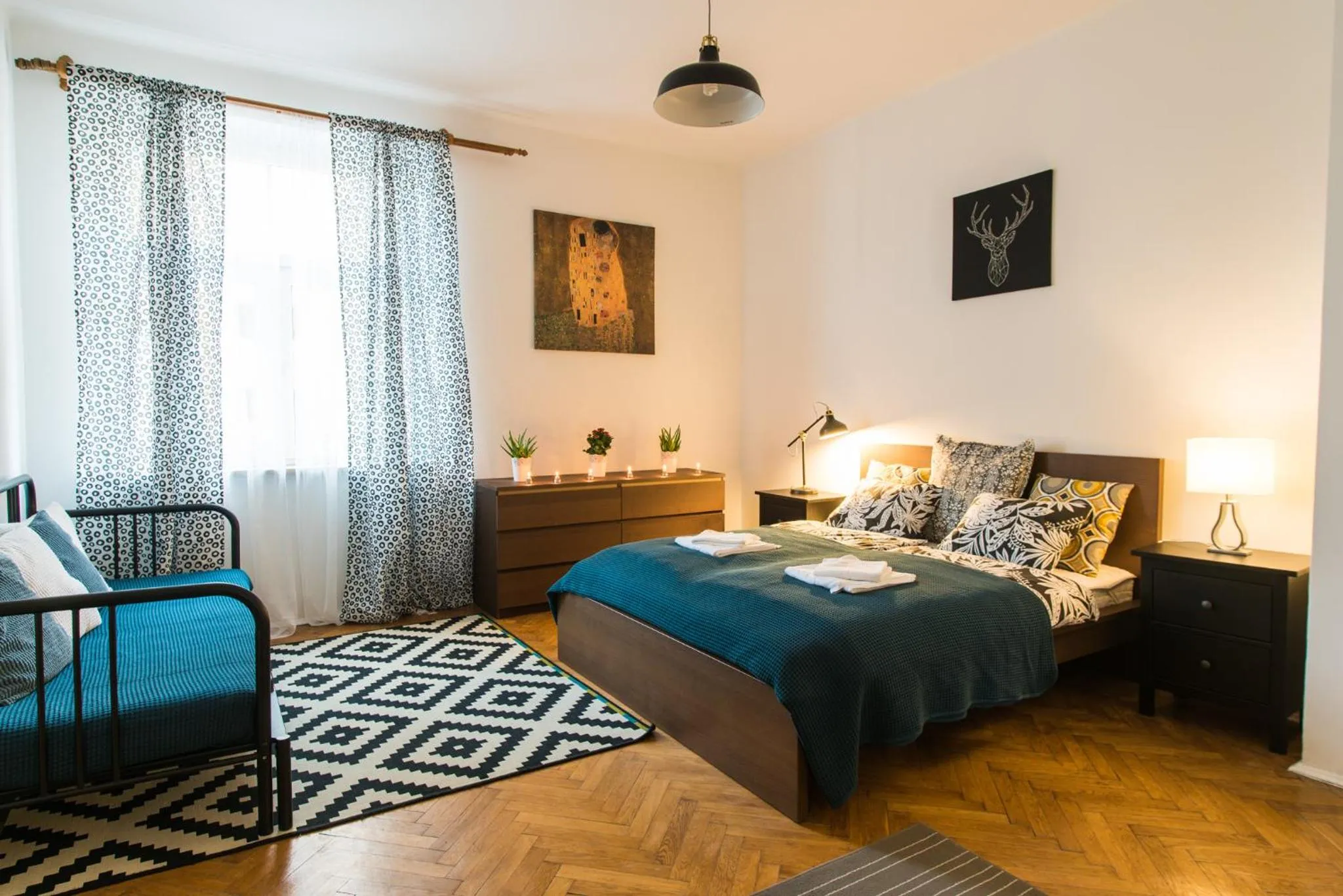 Bed in Trip Apartments