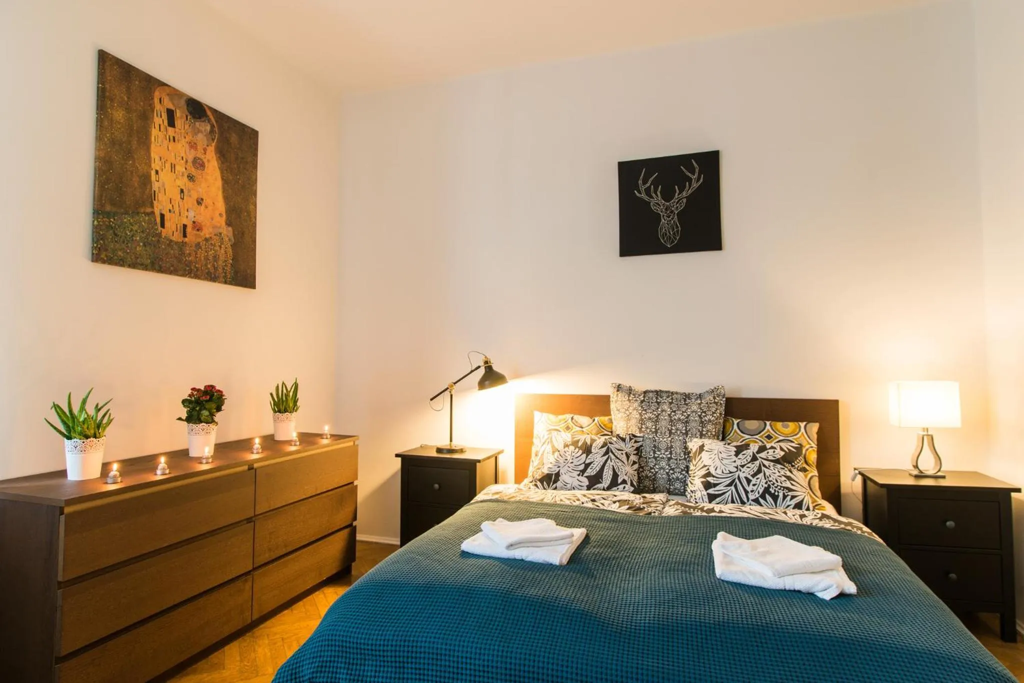 Bed in Trip Apartments