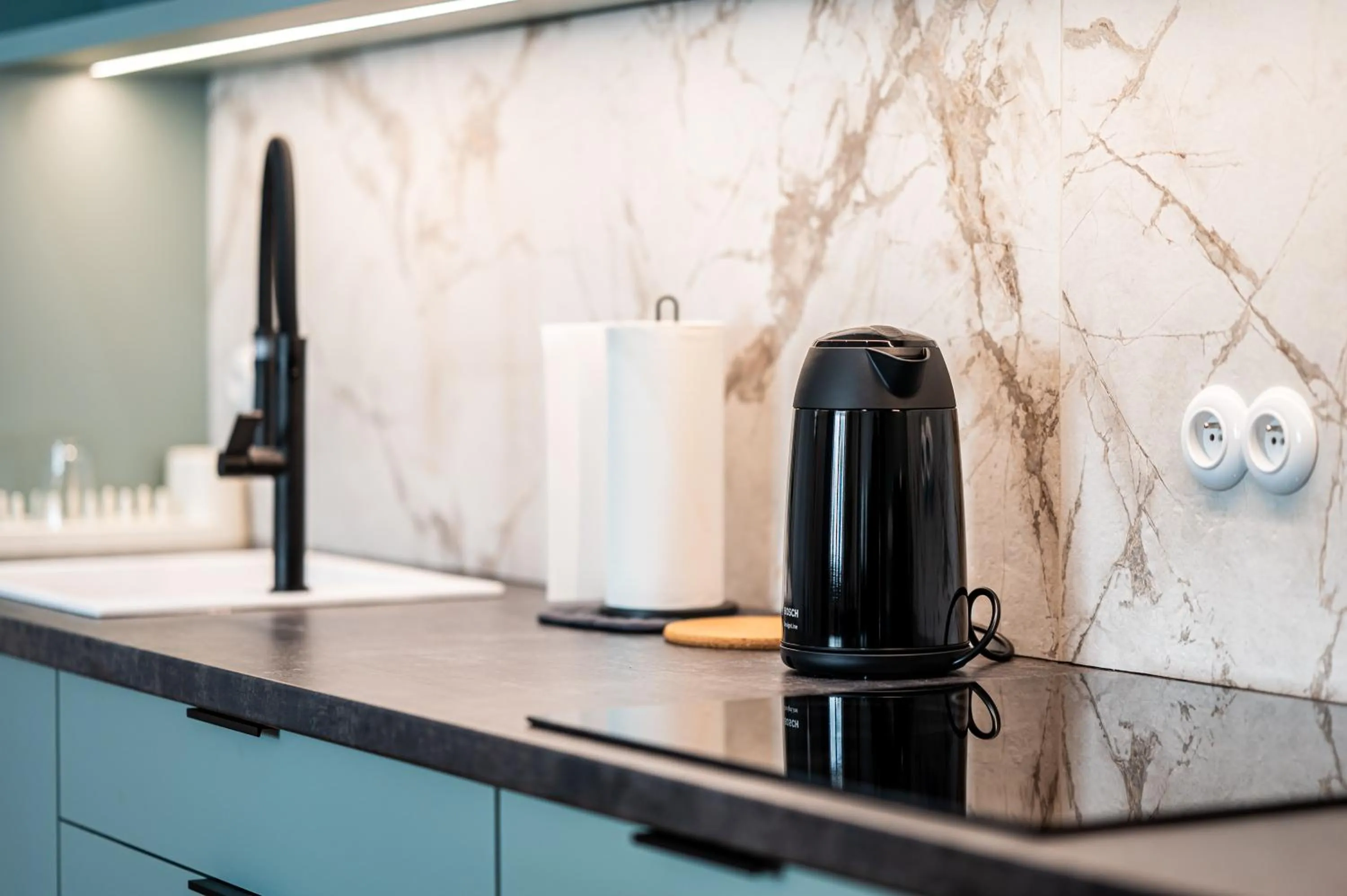 Kitchen or kitchenette in Trip Apartments