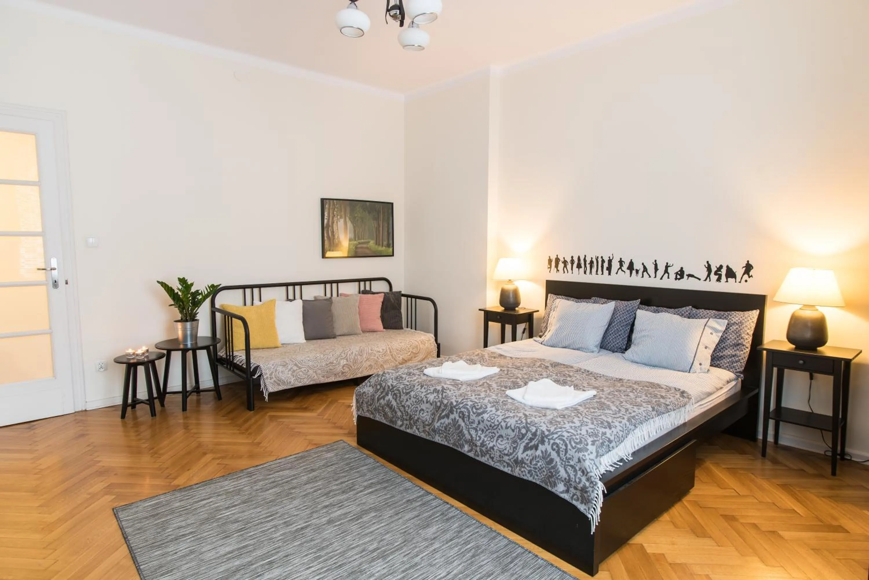 Bed in Trip Apartments