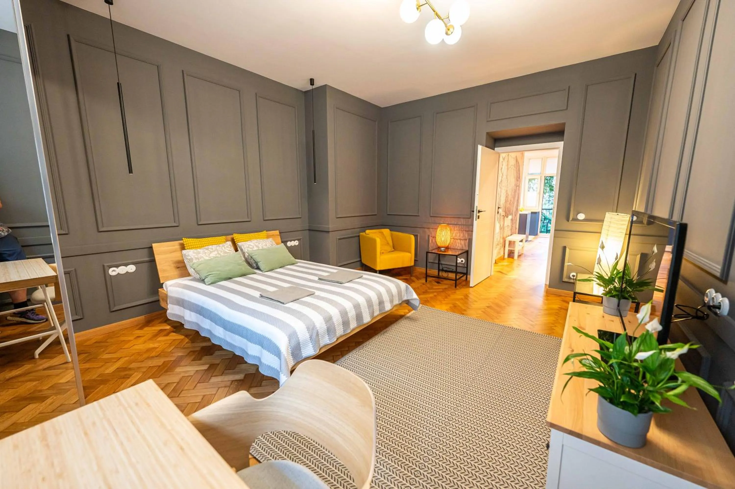 Bed in Trip Apartments