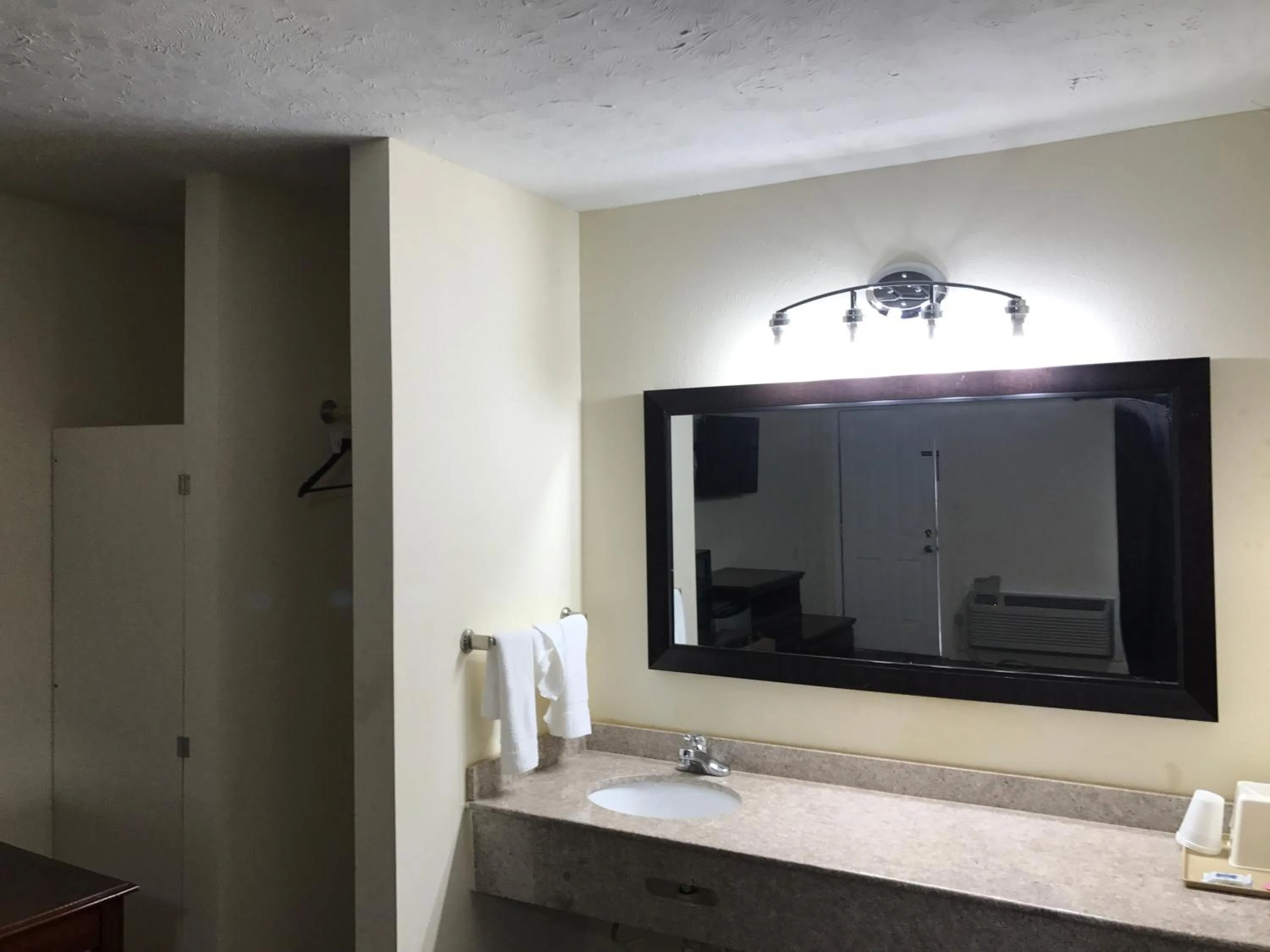 Bathroom in Travelers Inn Motel