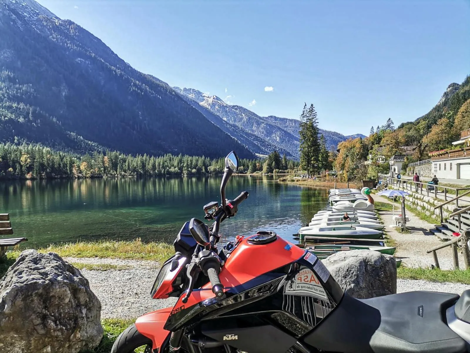 Lake view in Hotel-Restaurant Bike&Snow Lederer