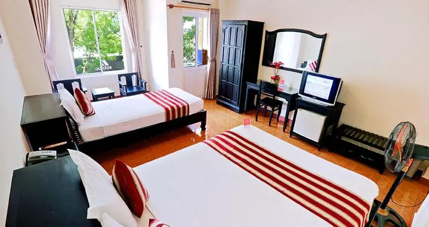 Bed in Lam Bao Long Hotel Bed in Lam Bao Long Hotel