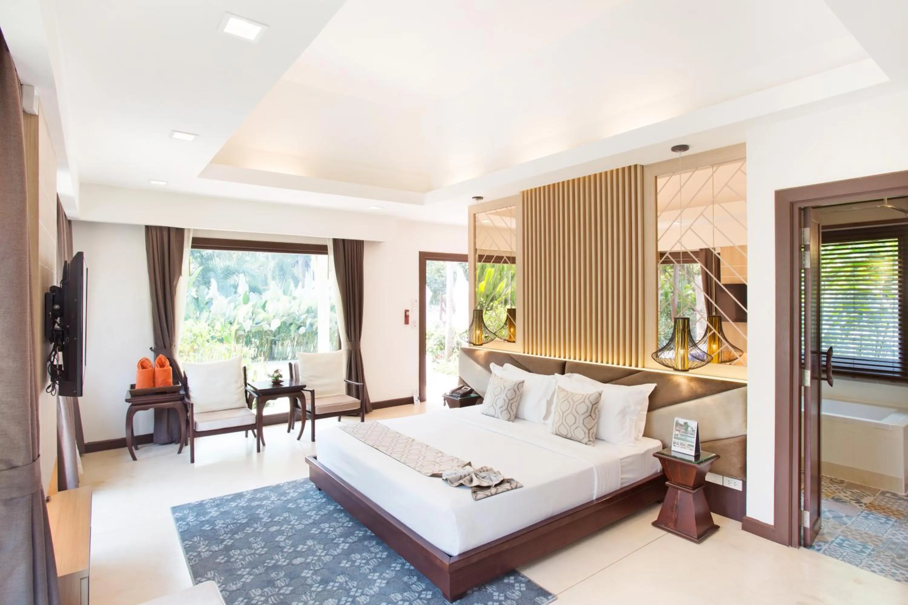 Photo of the whole room, Bed in Mida Resort Kanchanaburi - SHA PLUS