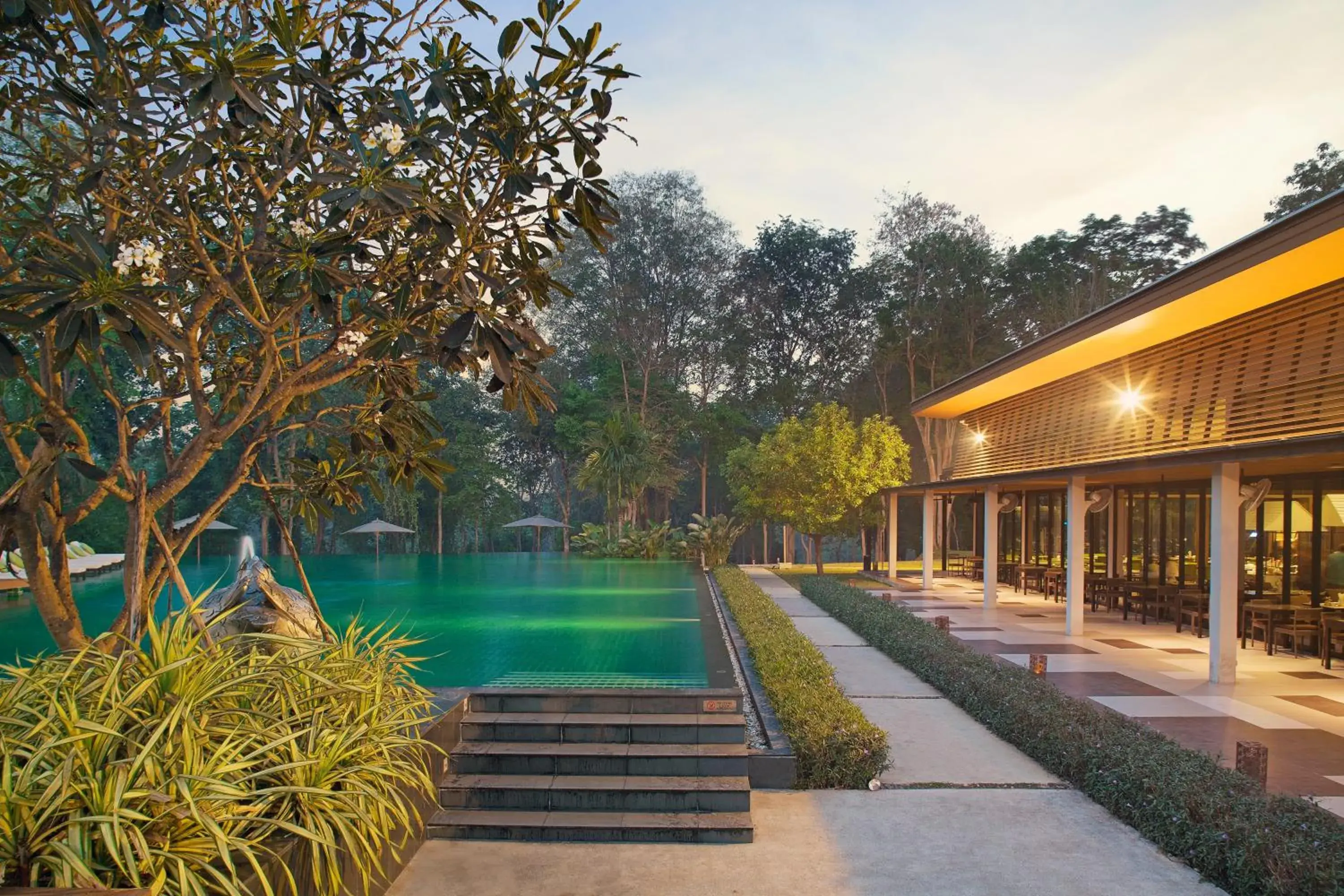 Swimming pool in Mida Resort Kanchanaburi - SHA PLUS Swimming pool in Mida Resort Kanchanaburi - SHA PLUS