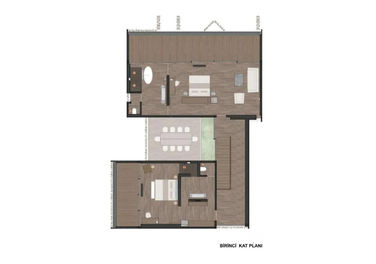 Floor plan in Lujo Hotel Bodrum