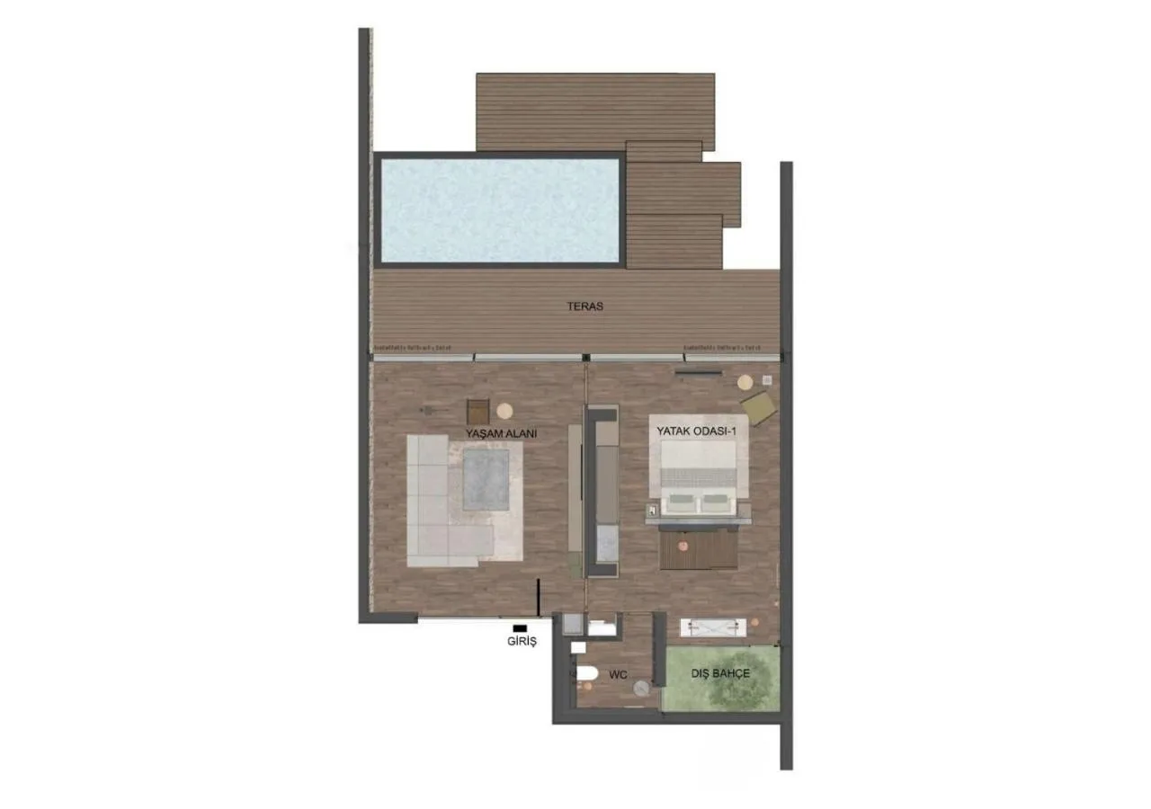Floor plan in Lujo Hotel Bodrum