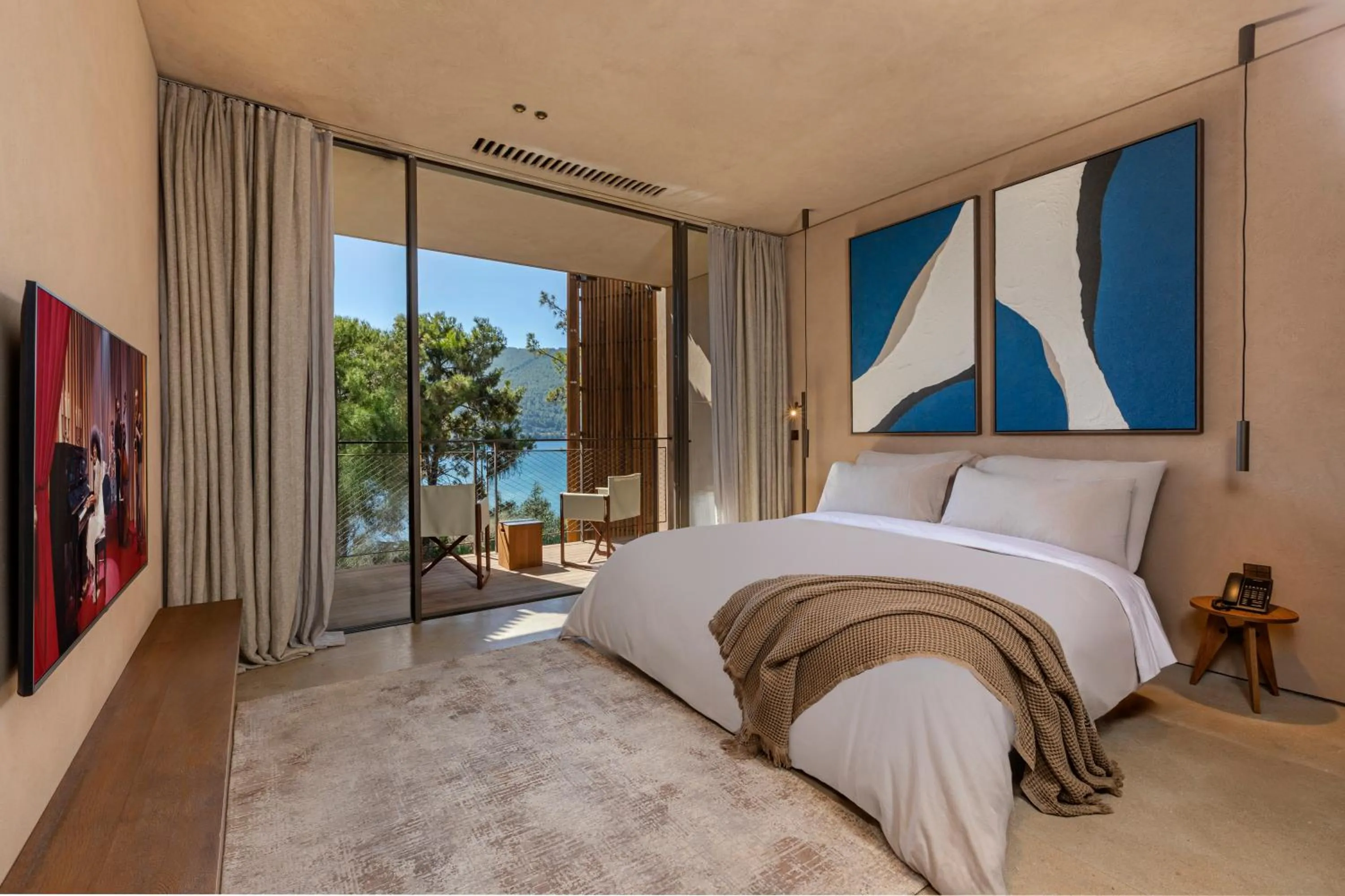 Bedroom, Bed in Lujo Hotel Bodrum