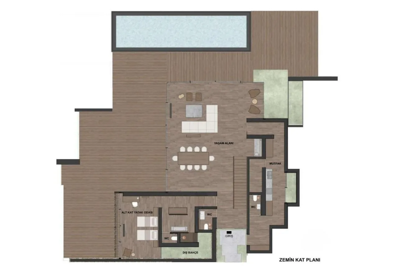 Floor plan in Lujo Hotel Bodrum
