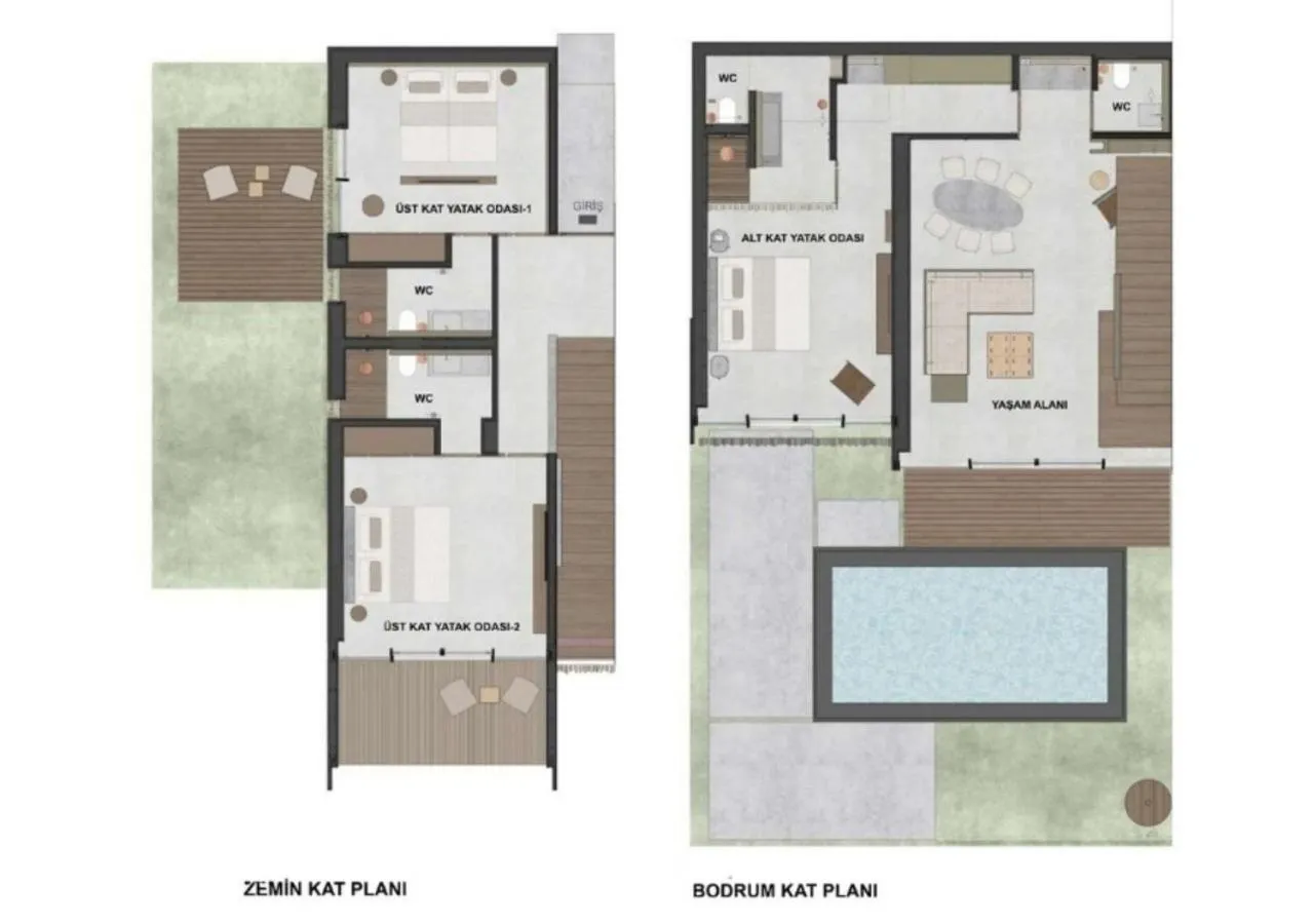 Floor plan in Lujo Hotel Bodrum
