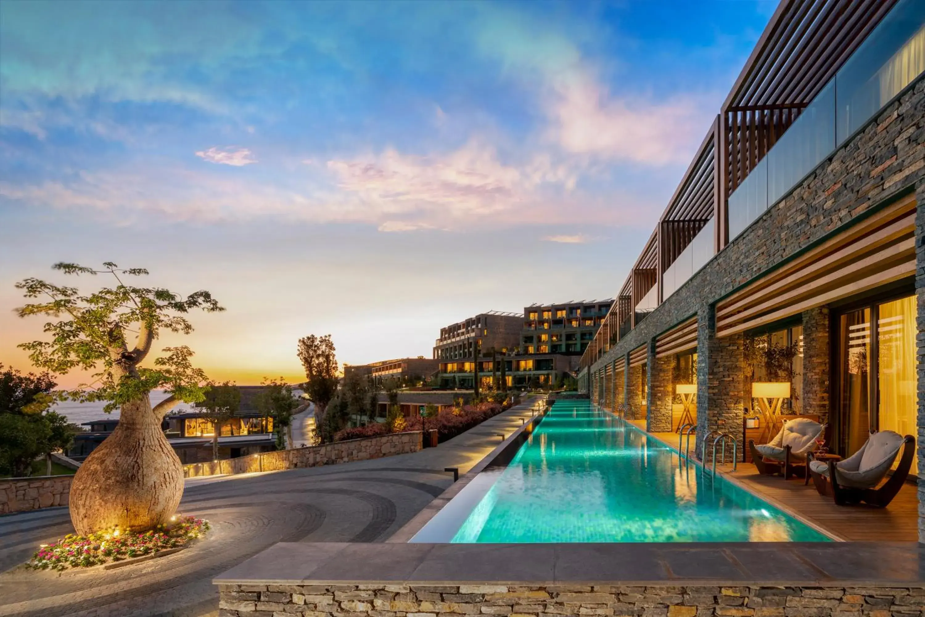 Swimming pool in Lujo Hotel Bodrum Swimming pool in Lujo Hotel Bodrum