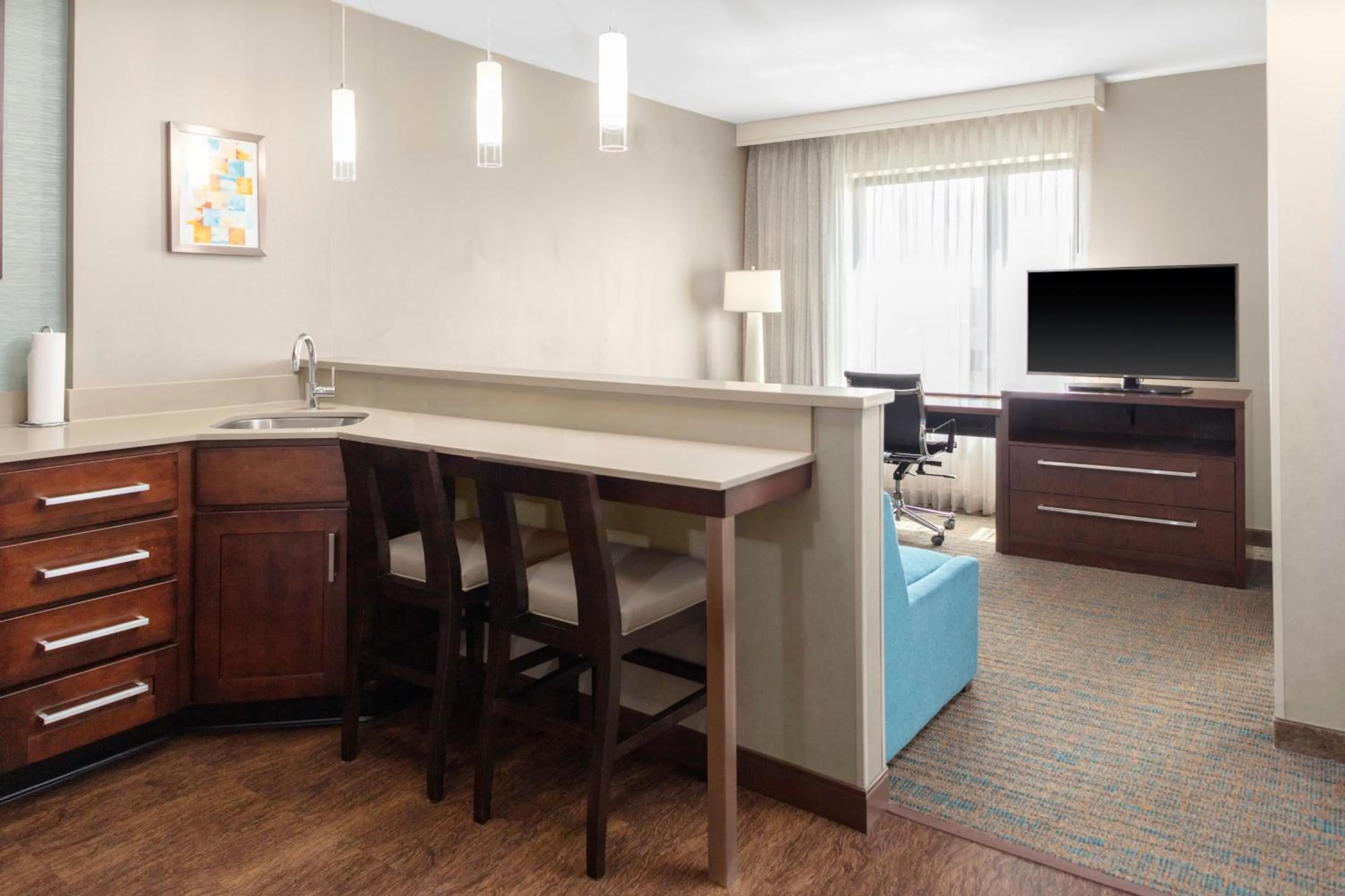 Living room in Residence Inn by Marriott Boston Burlington
