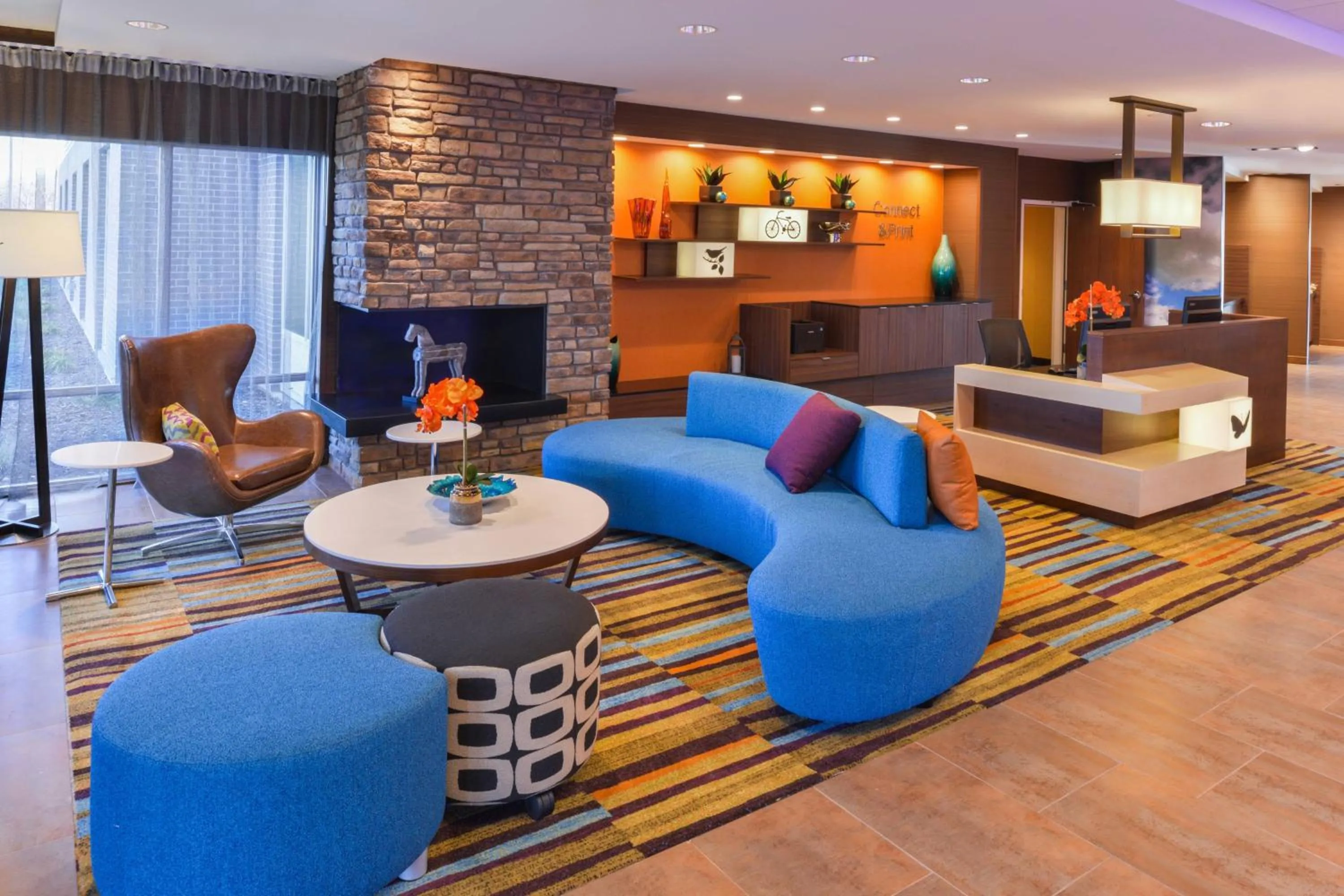 Lobby or reception in Fairfield Inn & Suites by Marriott Coralville