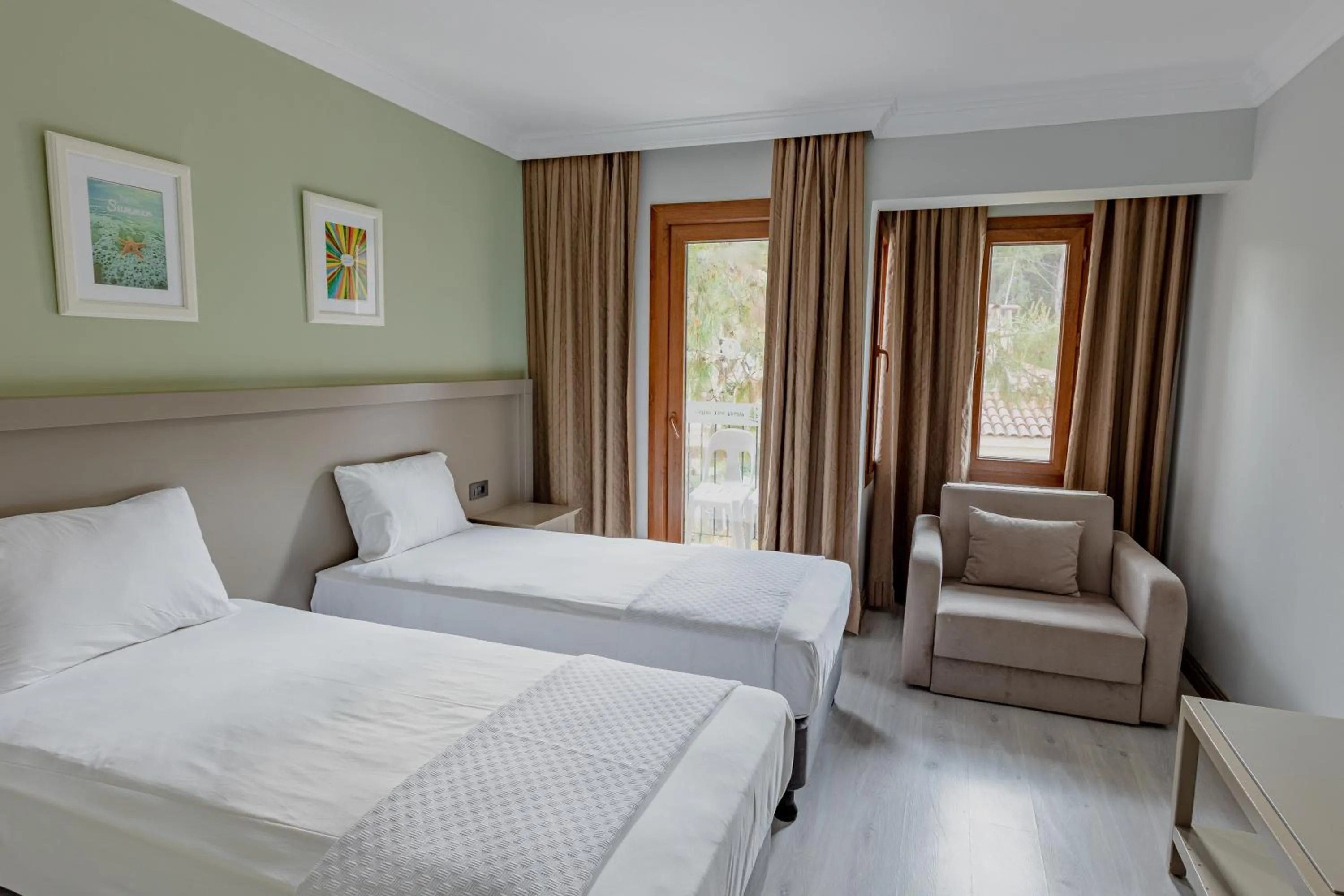 Bed in Pine Valley Hotel Oludeniz