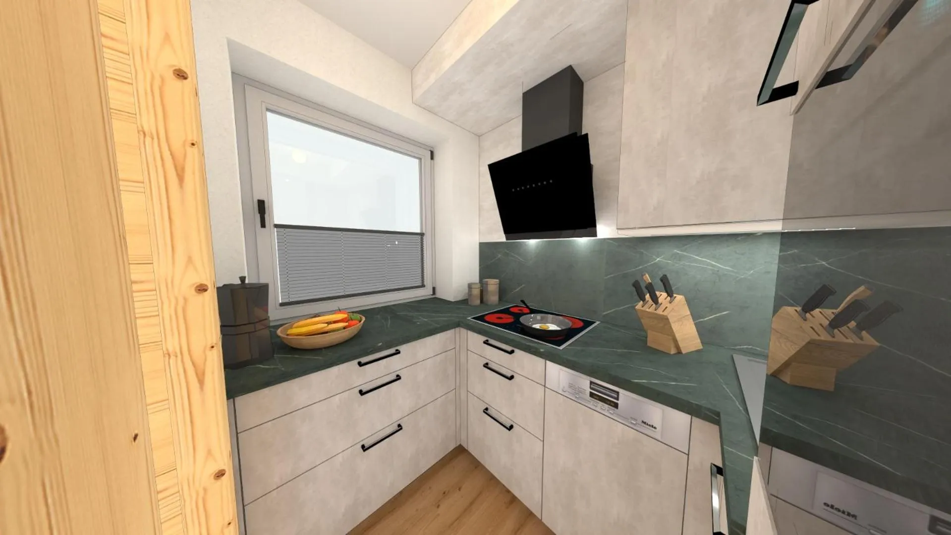 Kitchen or kitchenette in Vronis Waldhaus ADULTS ONLY