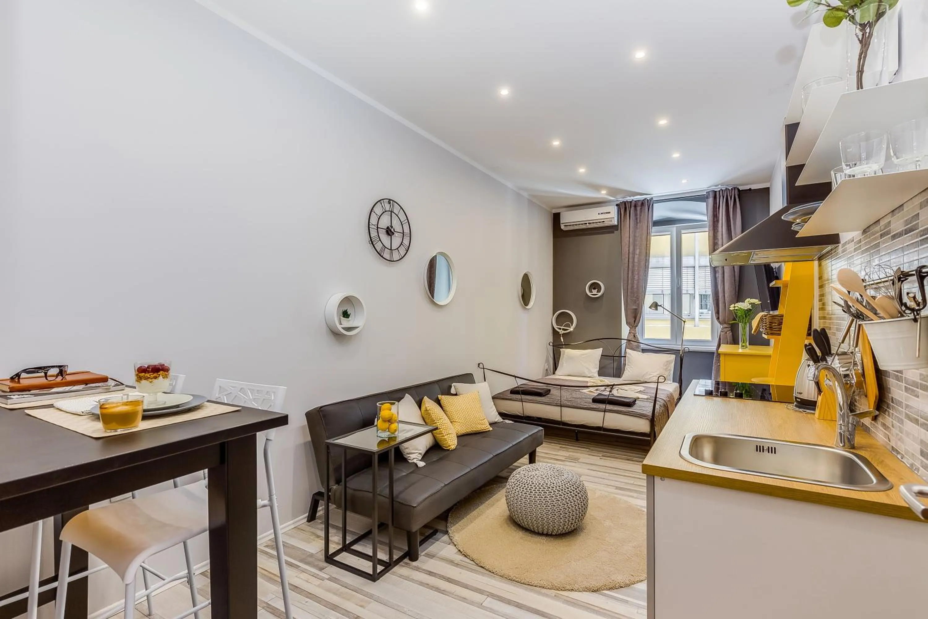 Living room in Main Square studios