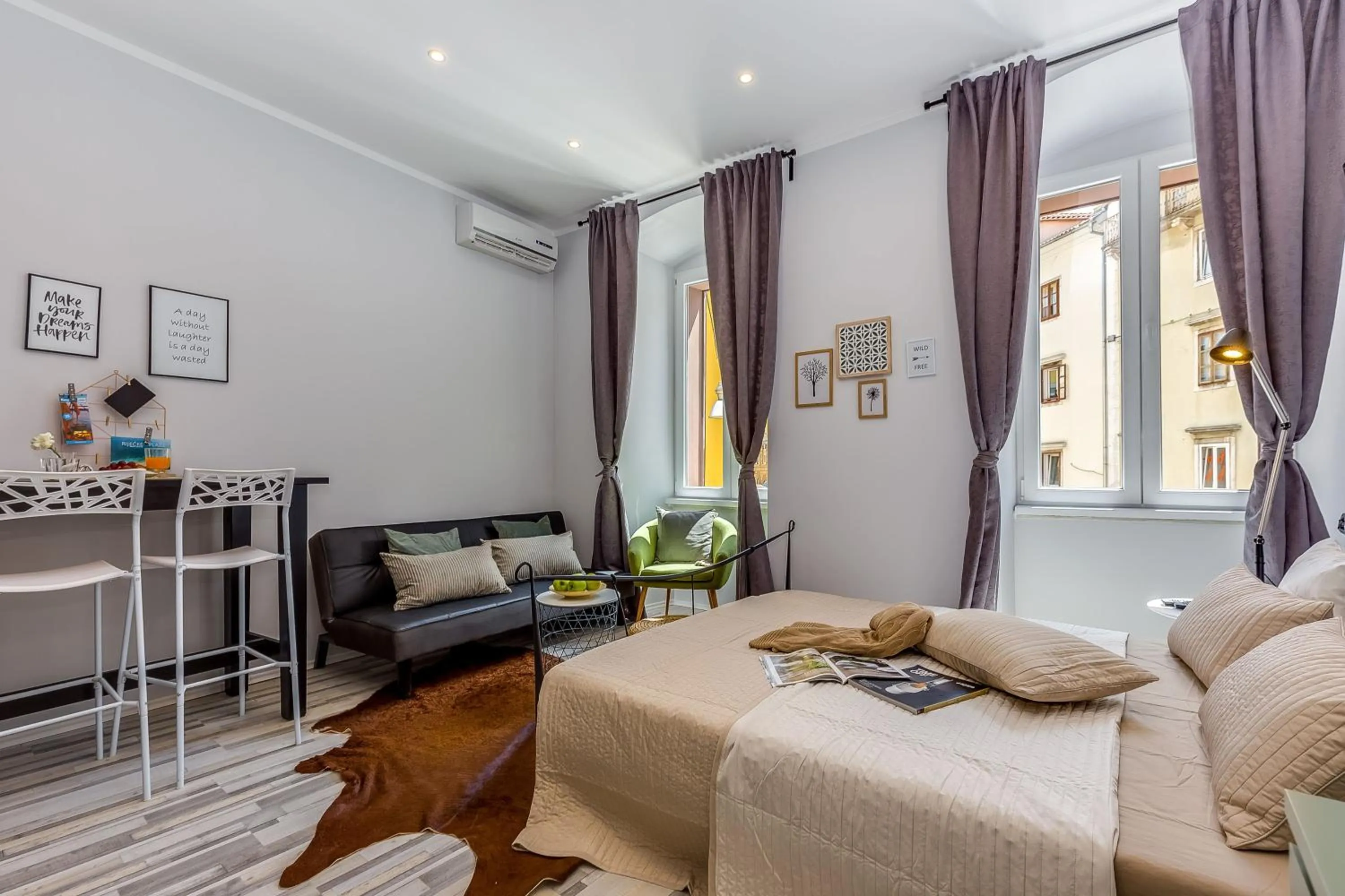 Living room in Main Square studios