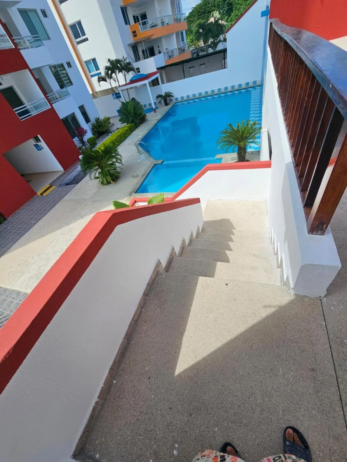 Swimming pool in Departamento amoblado Tonsupa