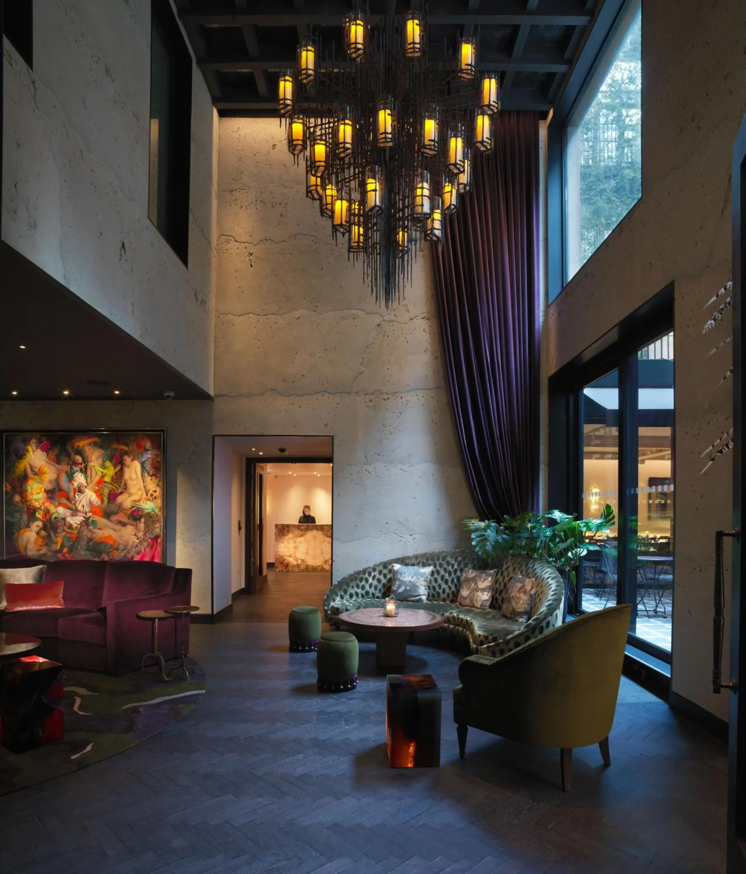 Lobby or reception in The Mandrake Lobby or reception in The Mandrake