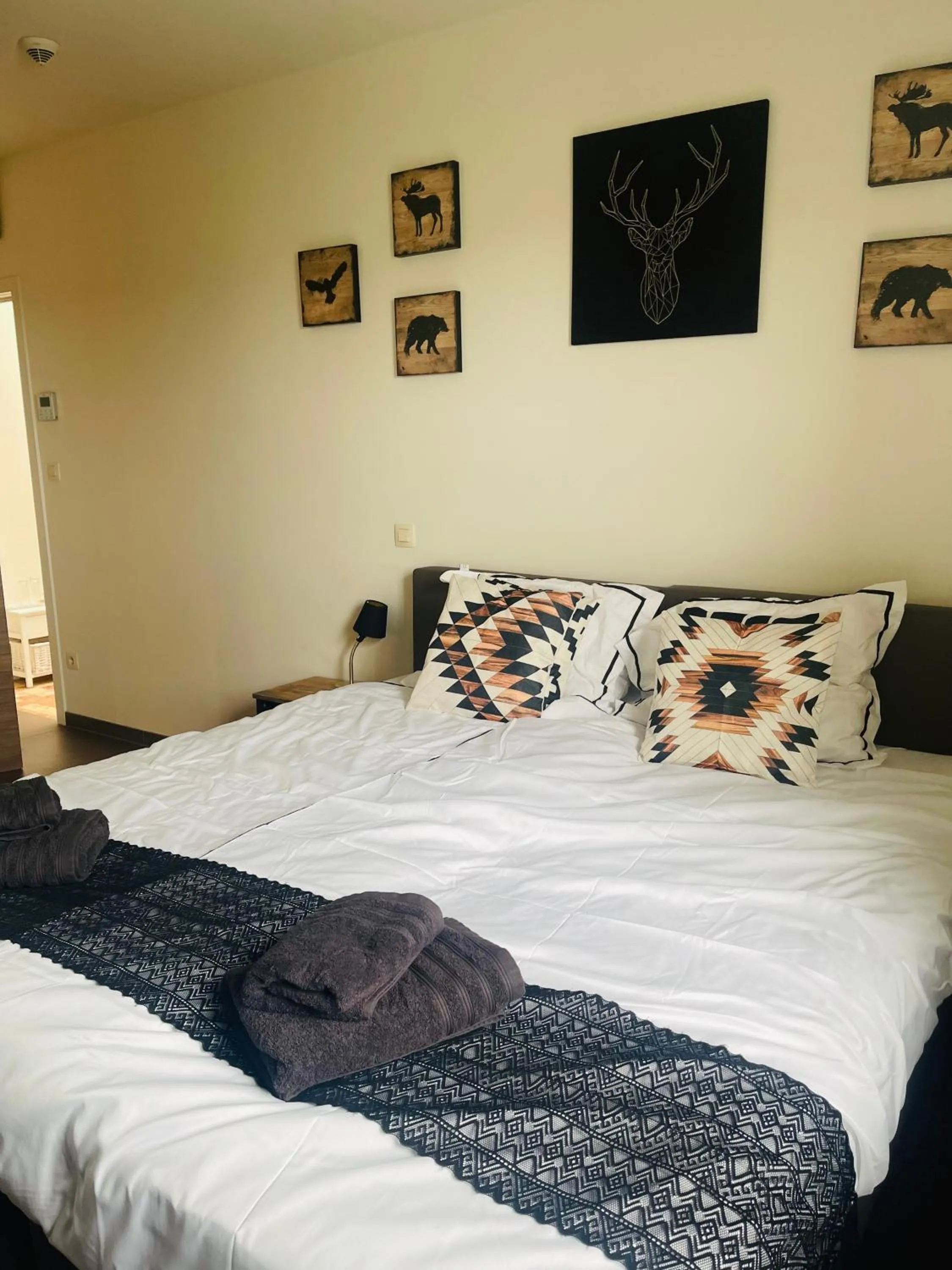 Bed in Equus B&B