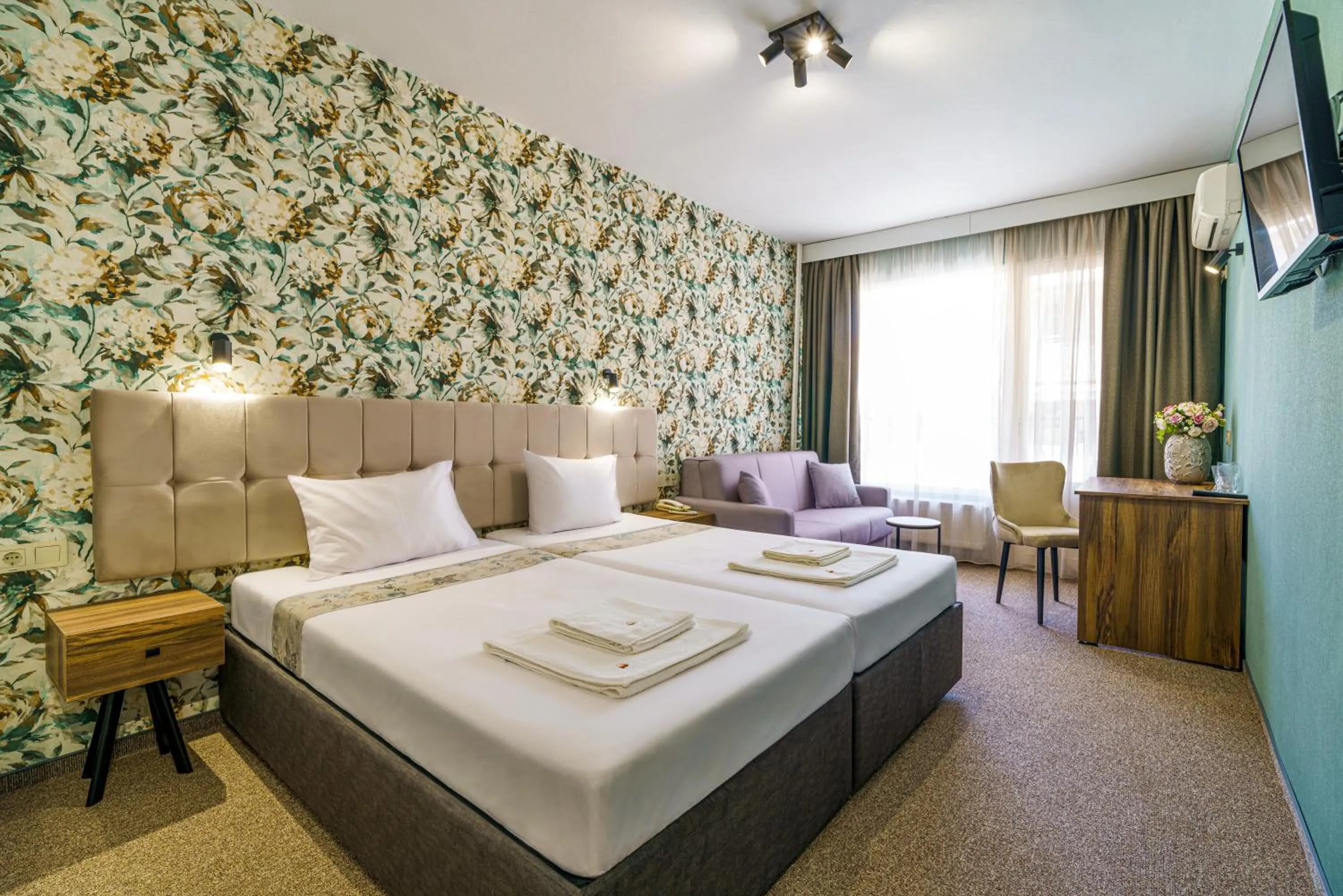 Bed in Bistra & Galina Hotel