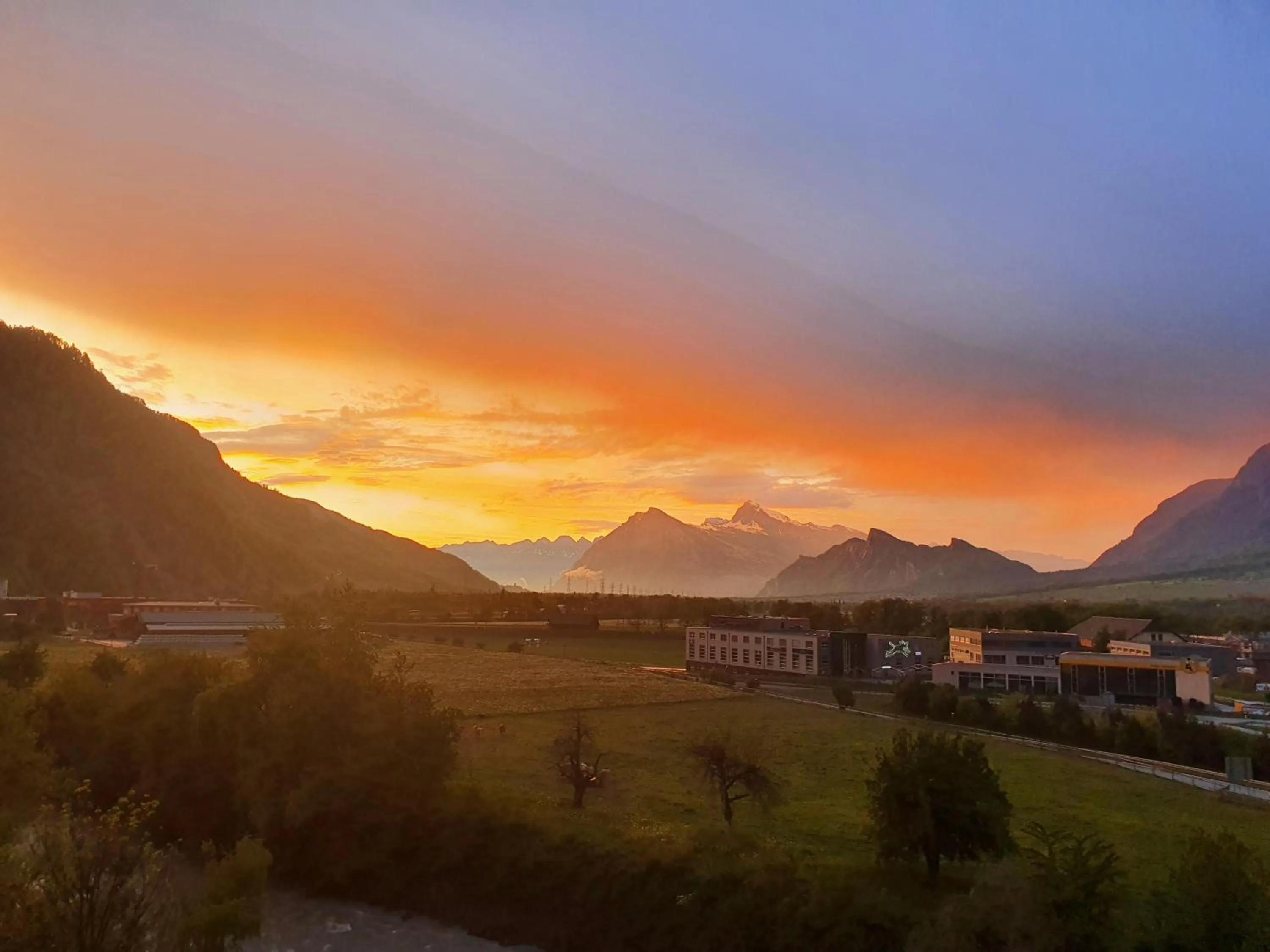 Mountain view in BnB Haus Weibel