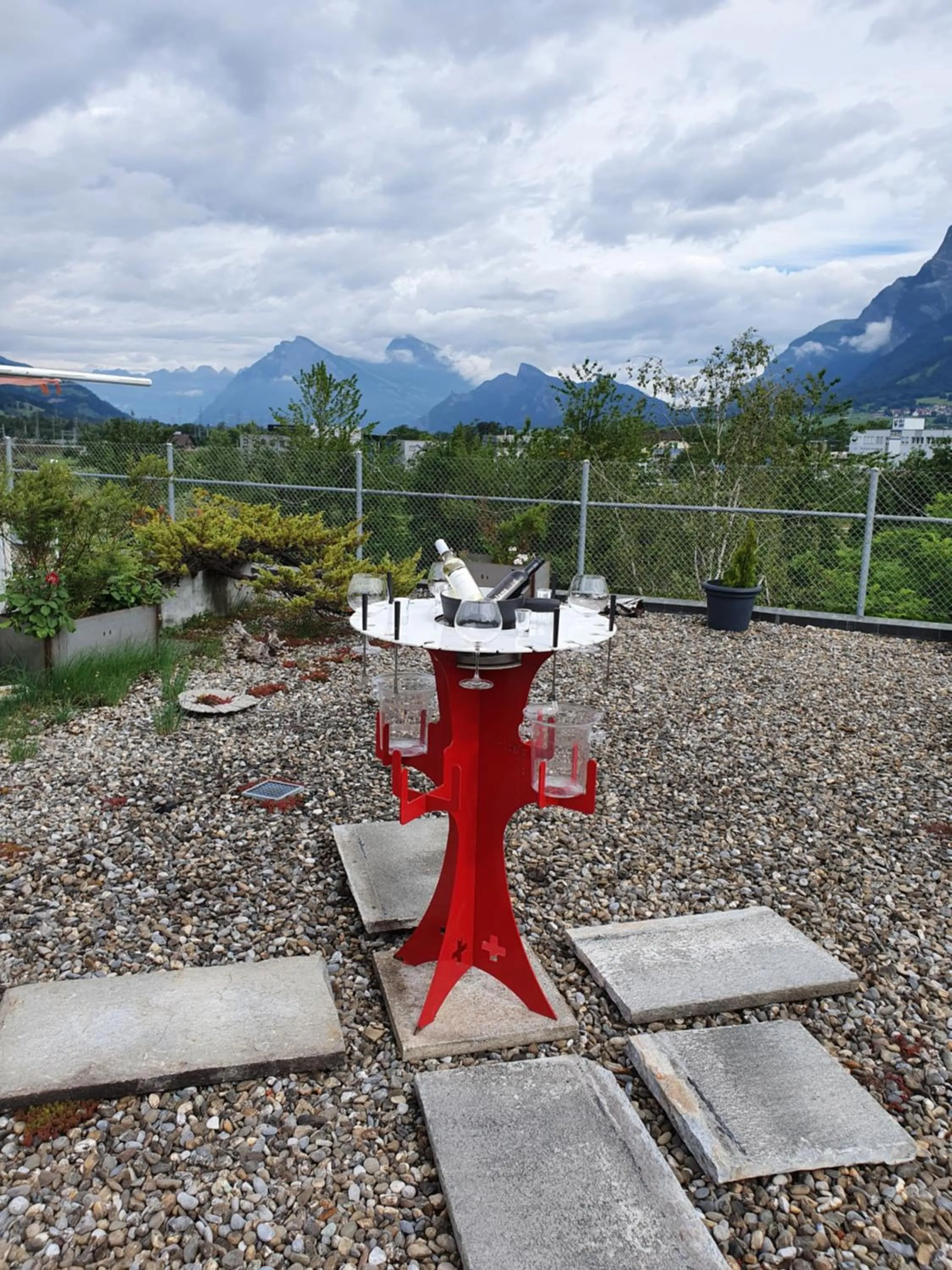 Patio in BnB Haus Weibel