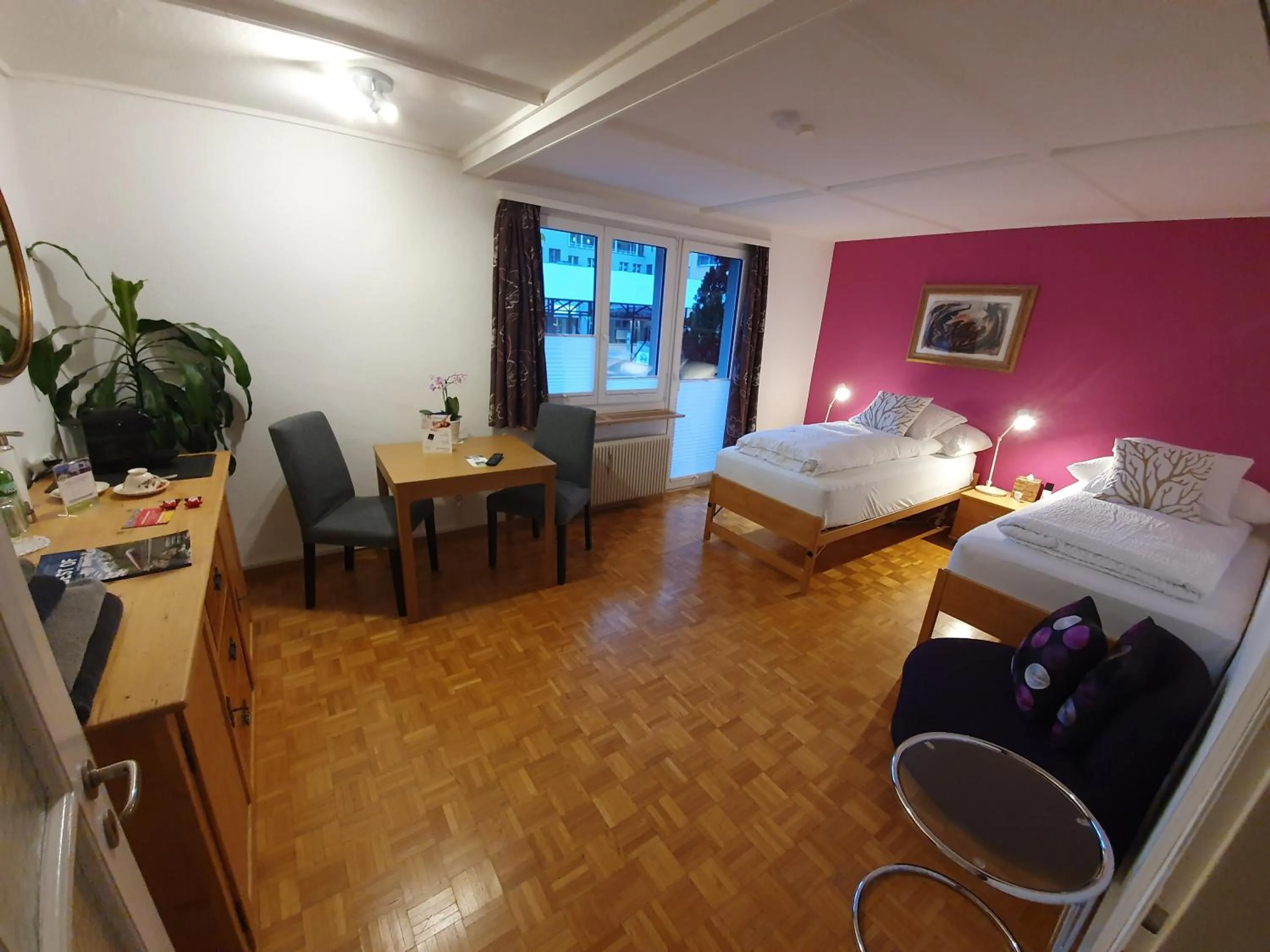 Photo of the whole room, Bed in BnB Haus Weibel