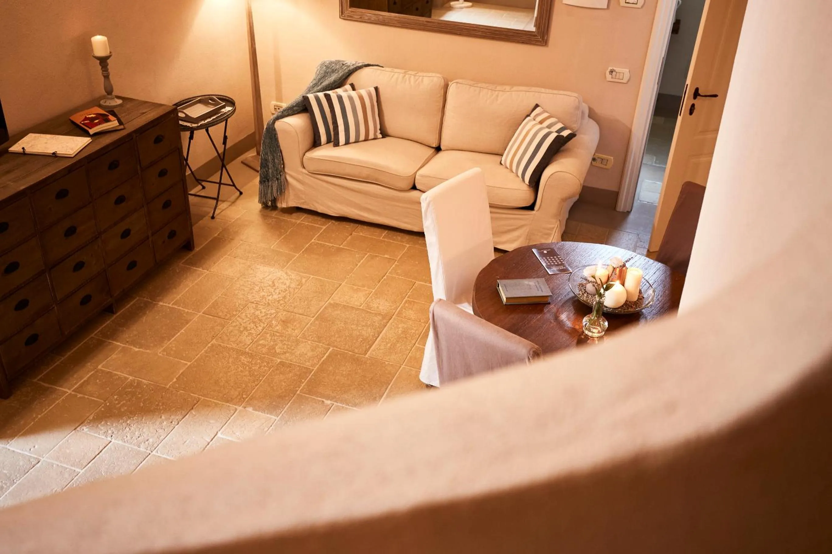 Seating area in Borgo San Gaetano