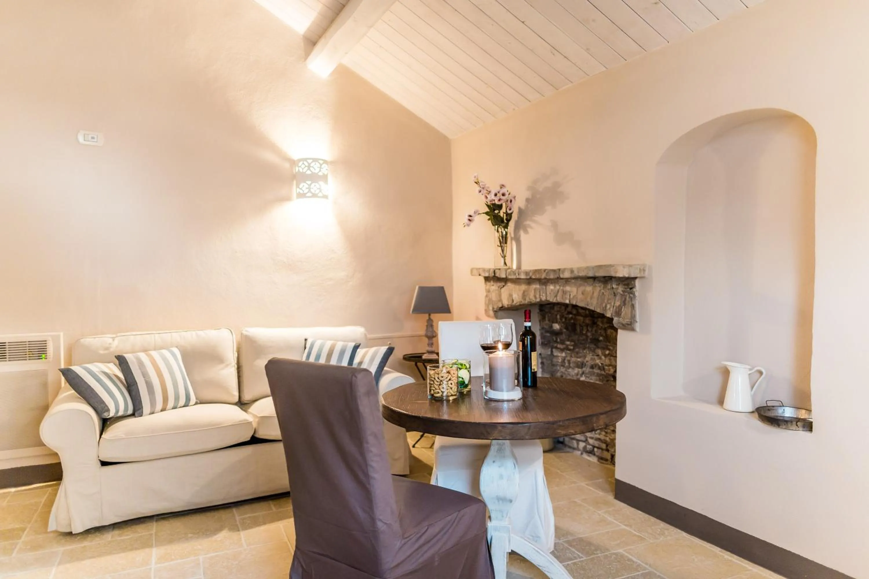 Seating area in Borgo San Gaetano