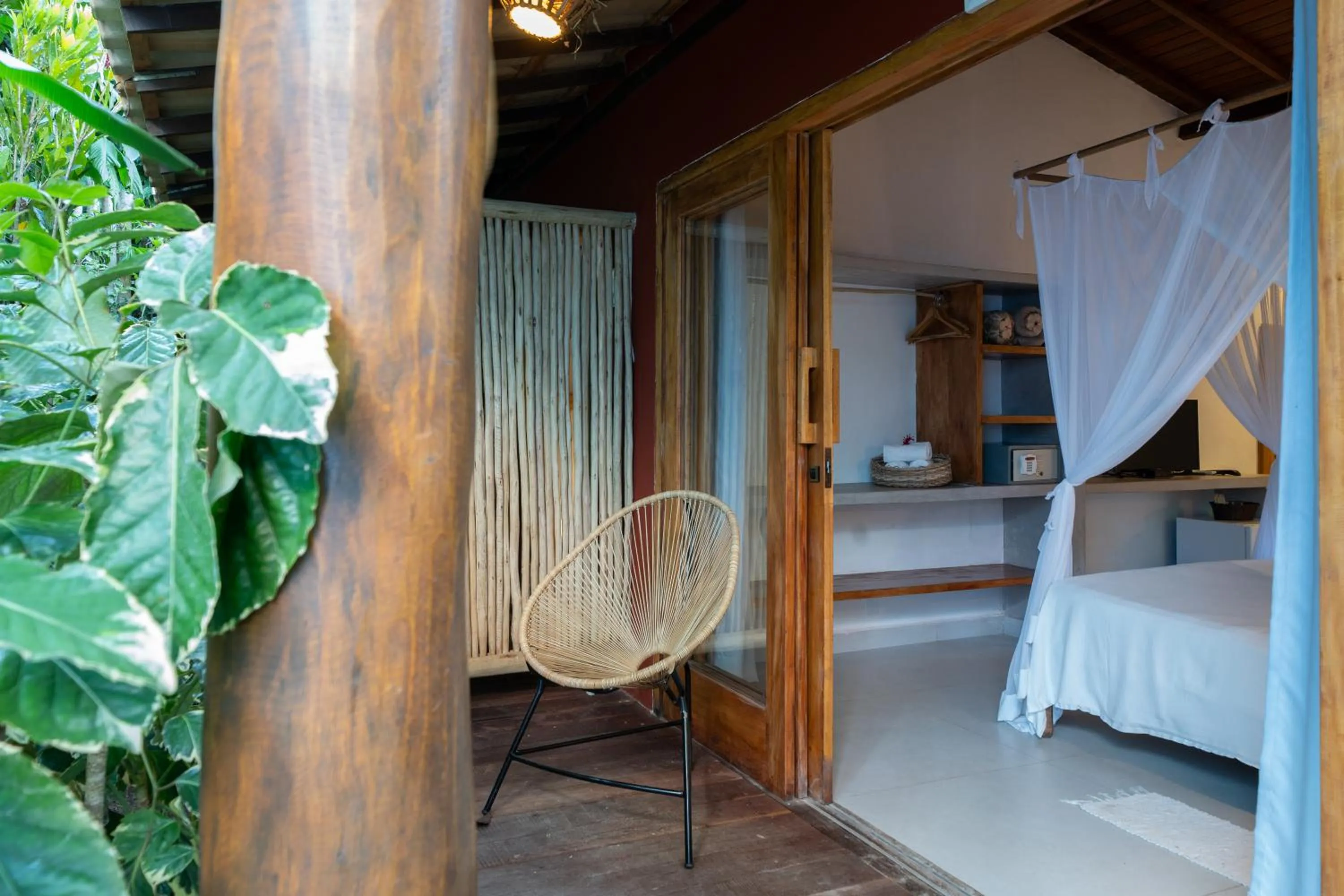 Patio, Bed in Pousada do Bosque