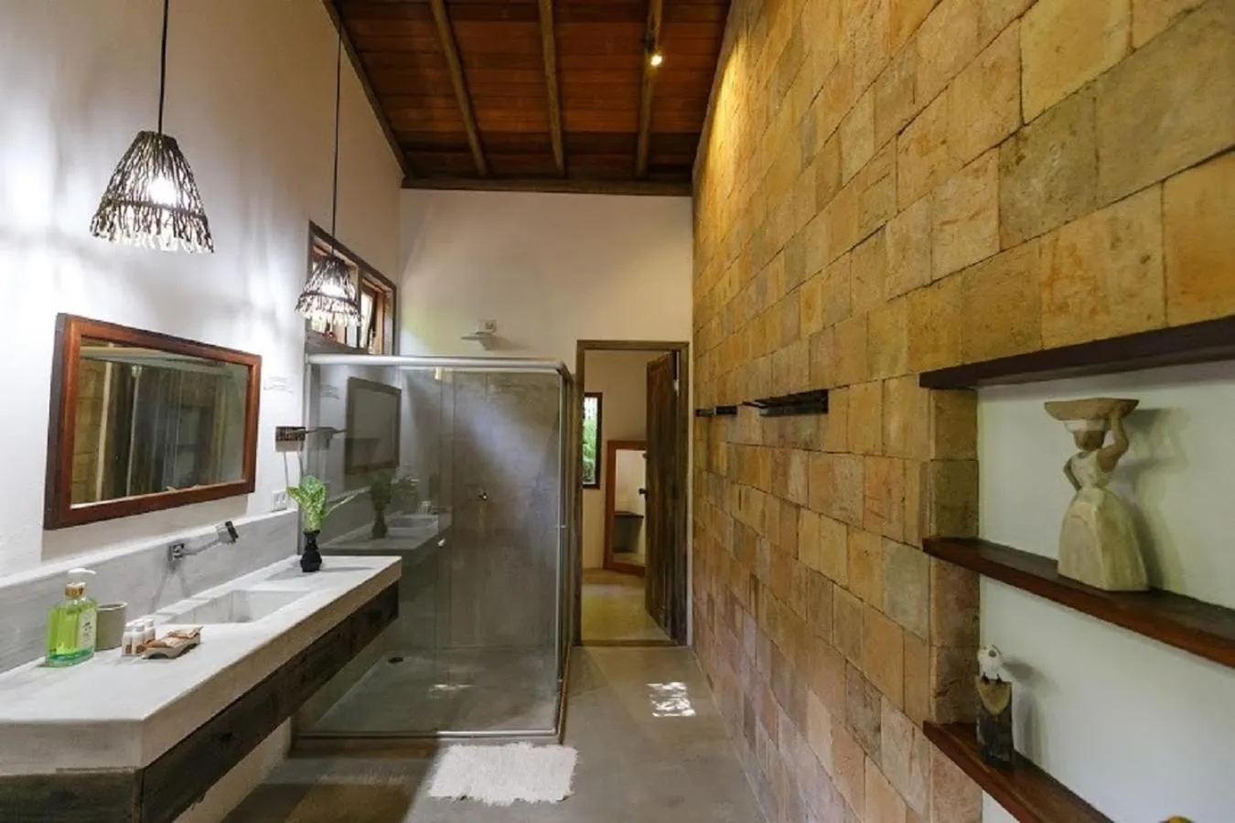 Bathroom in Pousada do Bosque