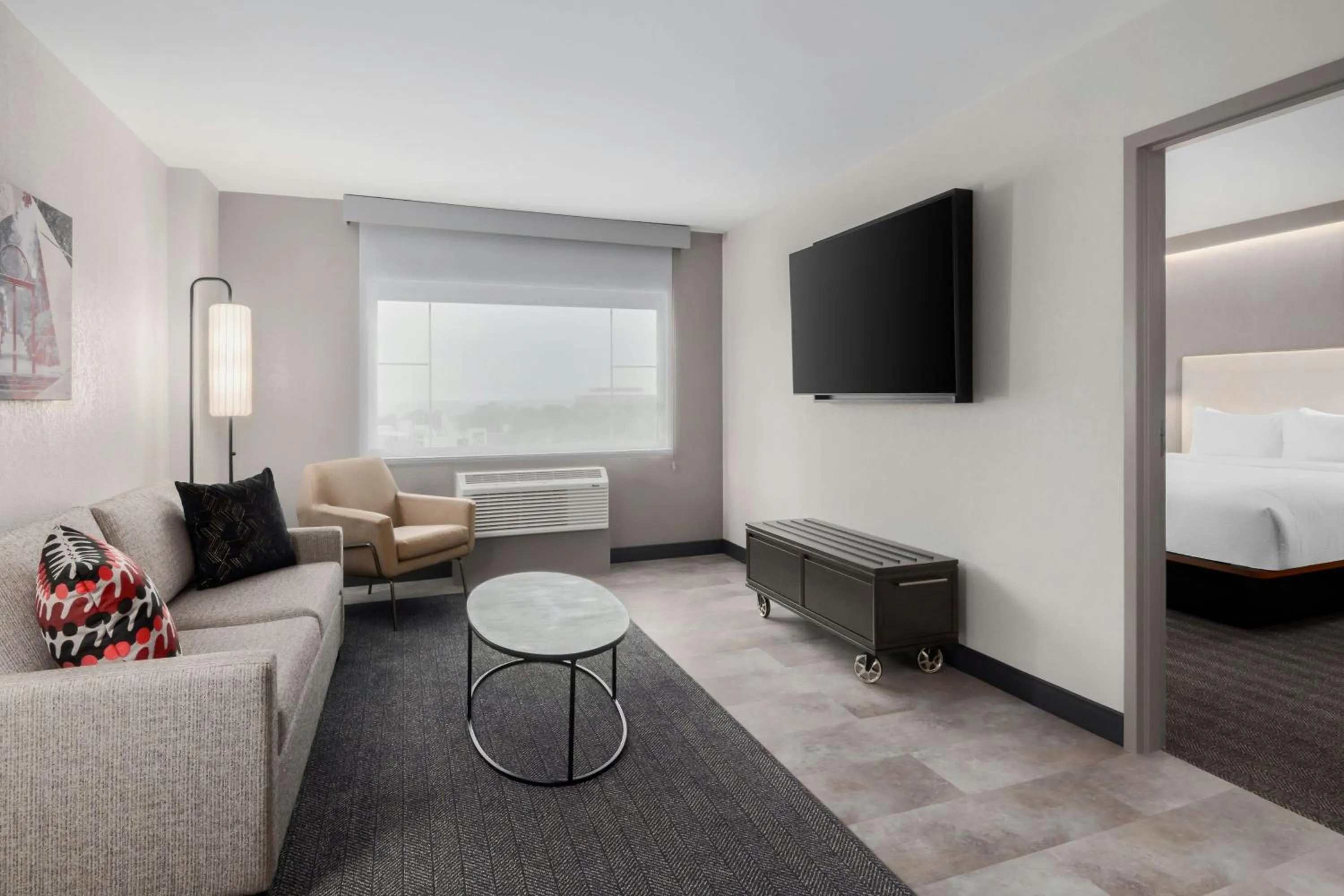 Living room, Bed in Courtyard by Marriott Athens Downtown